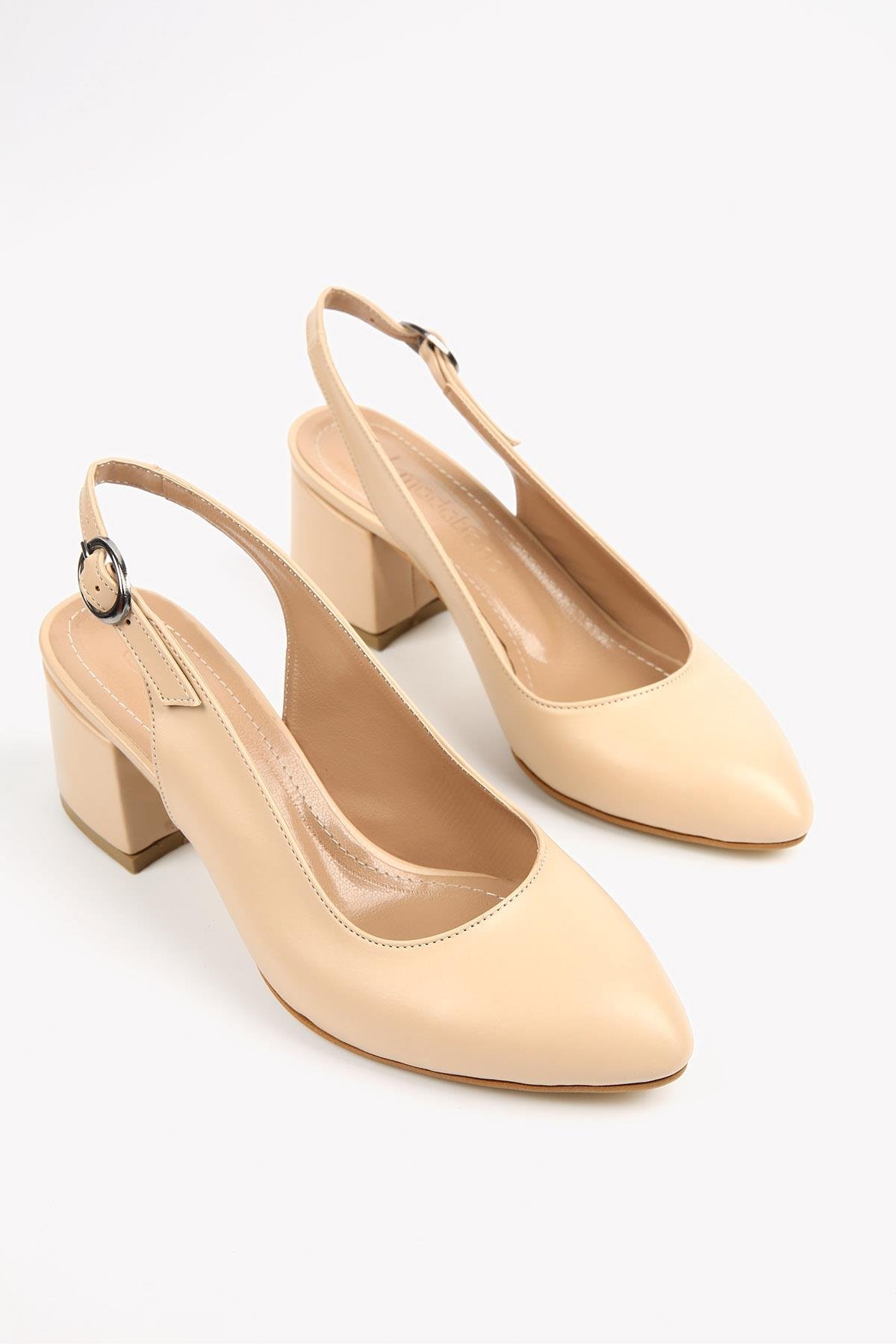 Kadın Günlük Topuklu Ayakkabı TEN CİLT - Görsel 2