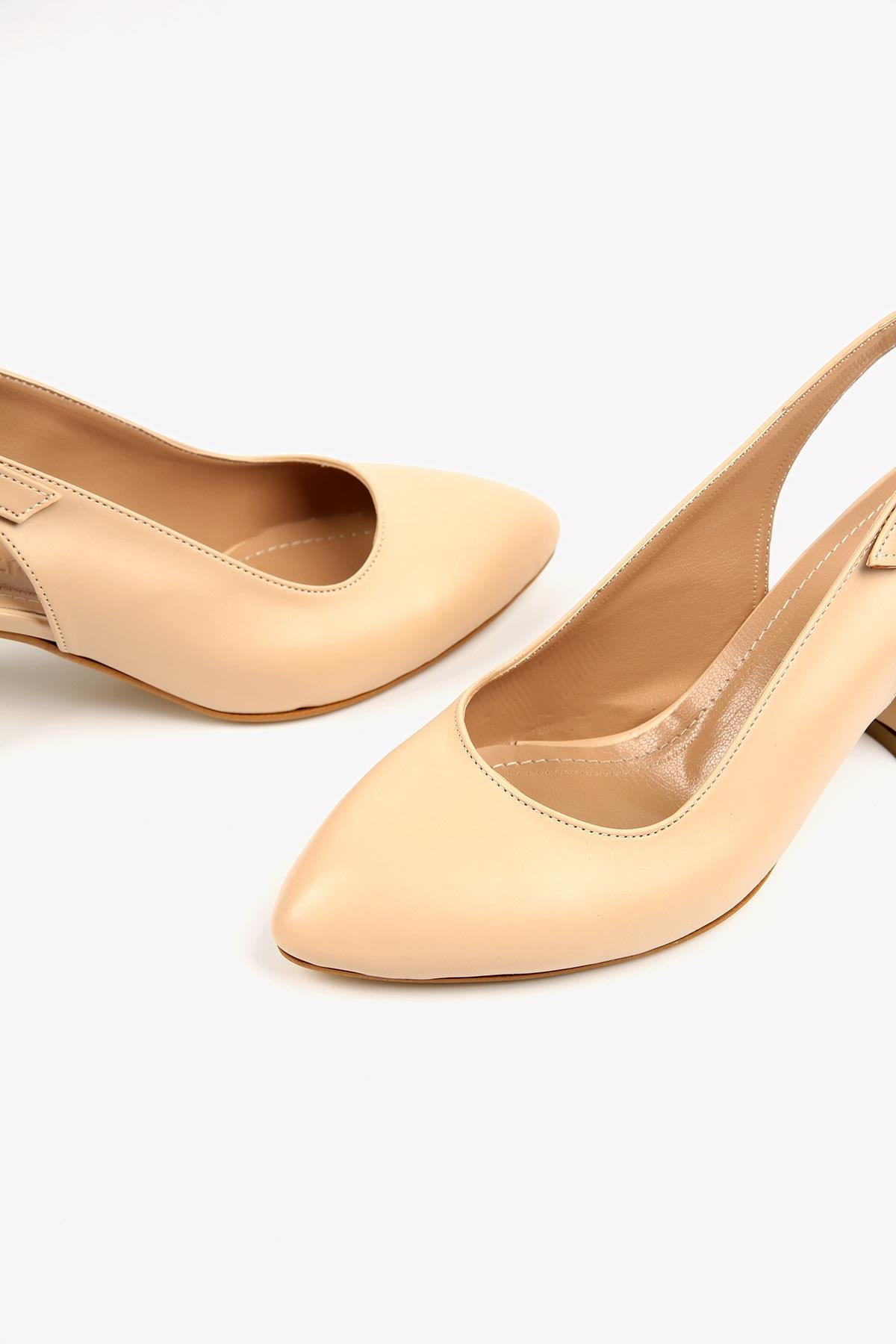Kadın Günlük Topuklu Ayakkabı TEN CİLT - Görsel 3
