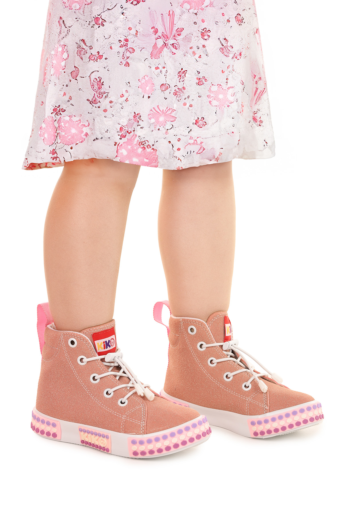 Gamel Günlük Lastikli Kız Bebek Bot Ayakkabı Pudra - Görsel 2