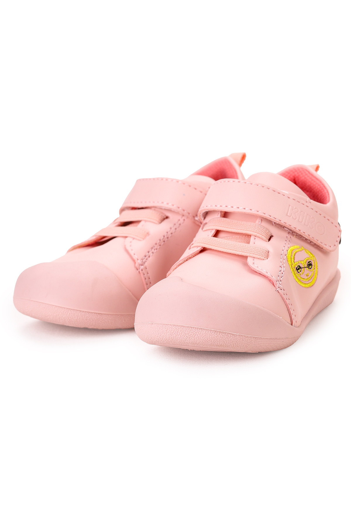 Smile Cırtlı Kız Bebek İlk Adım Ortopedik Günlük Ayakkabı Pudra - Görsel 4