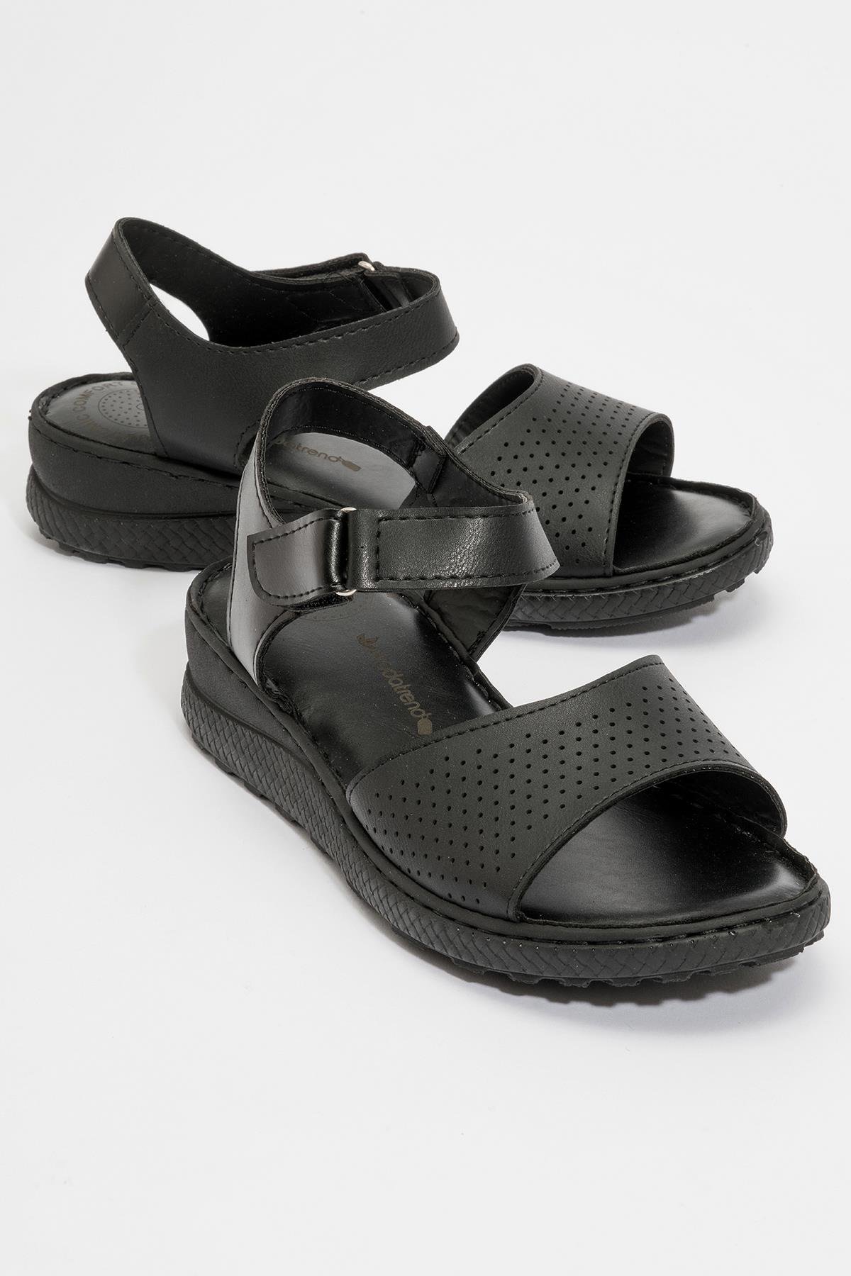 Kadın Tek Bantlı Sandalet SİYAH SİYAH - Görsel 2