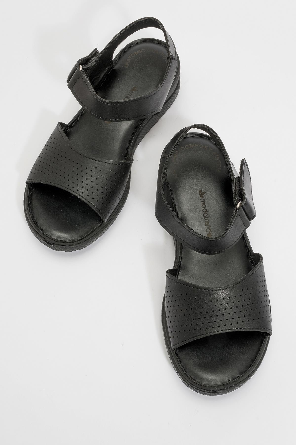 Kadın Tek Bantlı Sandalet SİYAH SİYAH - Görsel 4