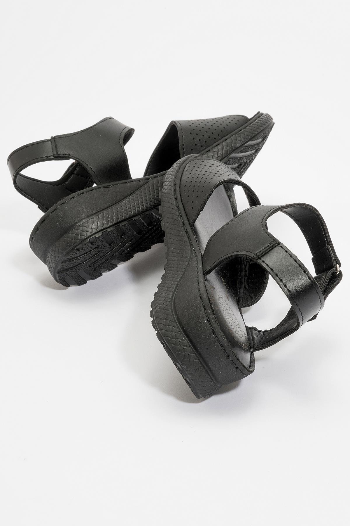 Kadın Tek Bantlı Sandalet SİYAH SİYAH - Görsel 5