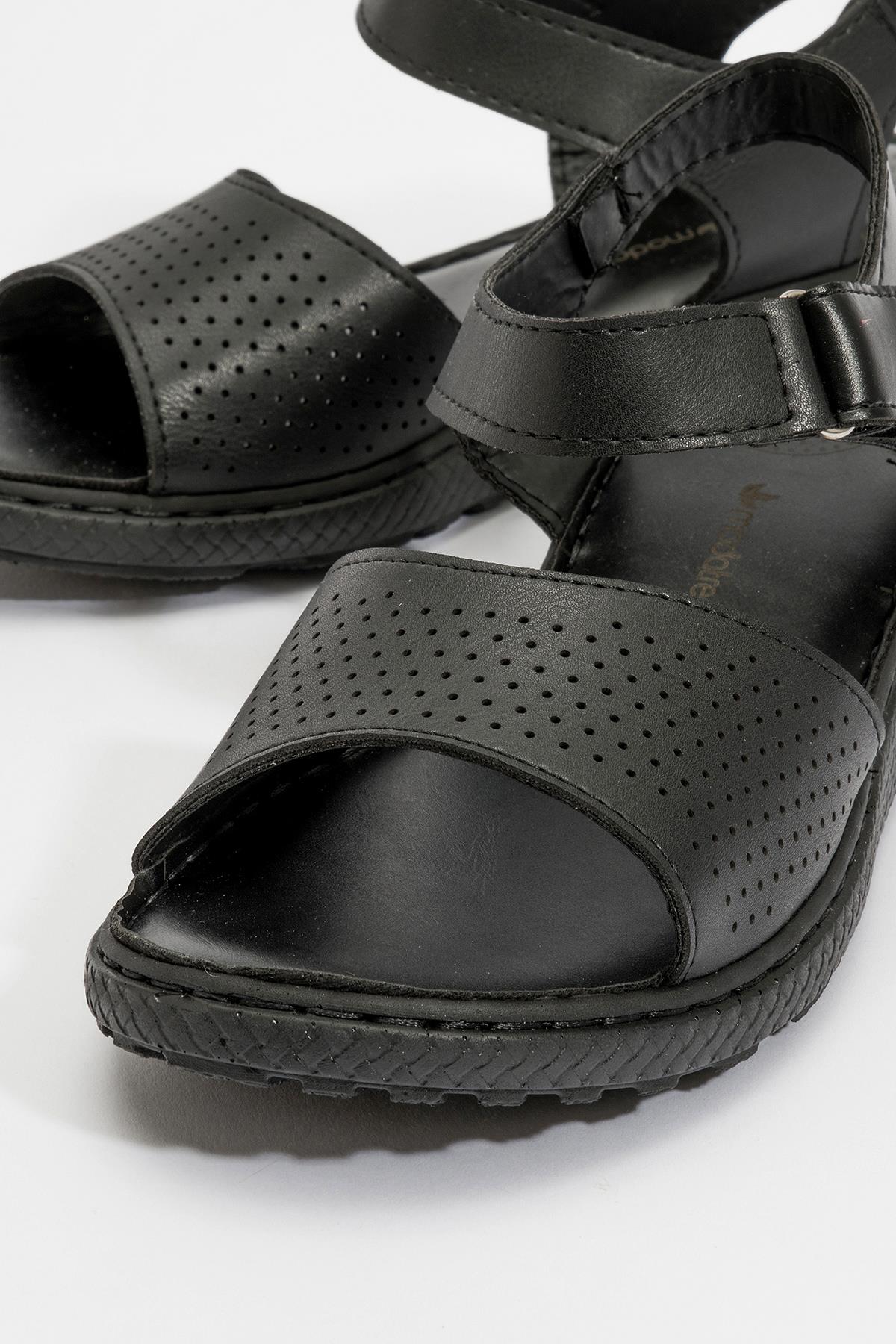 Kadın Tek Bantlı Sandalet SİYAH SİYAH - Görsel 6