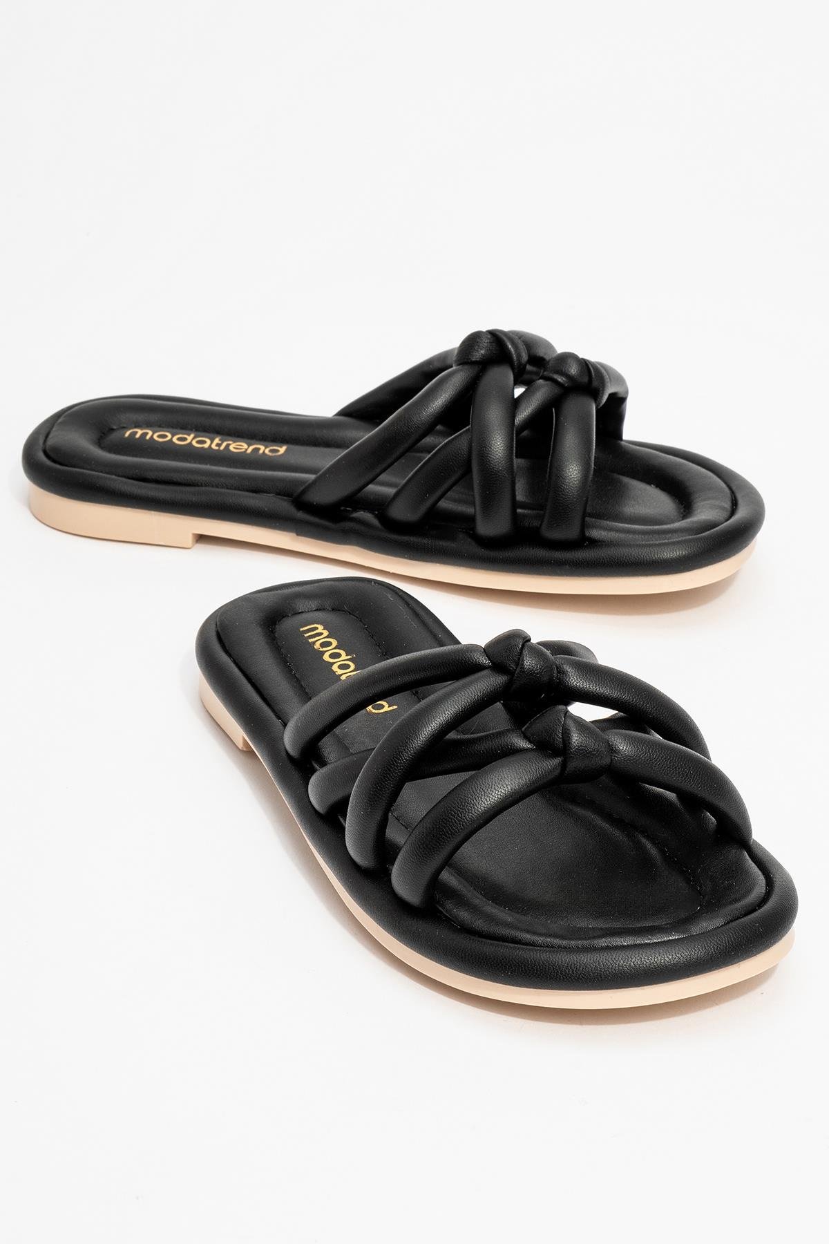 2 Boğumlu Kadın Terlik SİYAH - Görsel 2