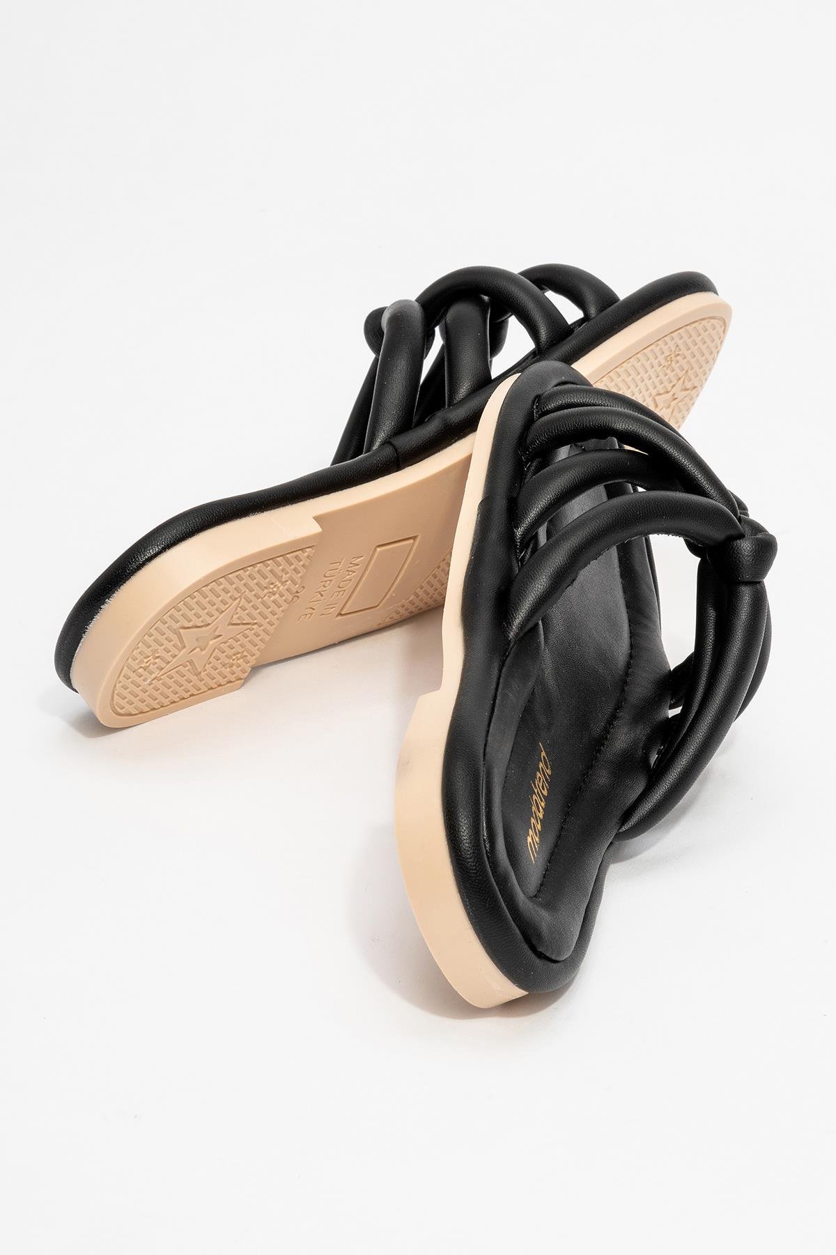 2 Boğumlu Kadın Terlik SİYAH - Görsel 5