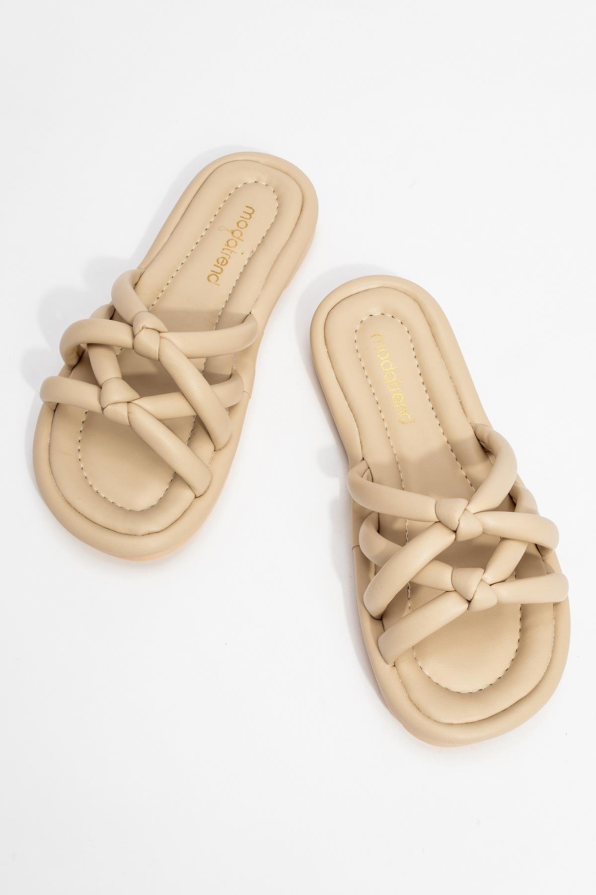 2 Boğumlu Kadın Terlik BEJ - Görsel 6