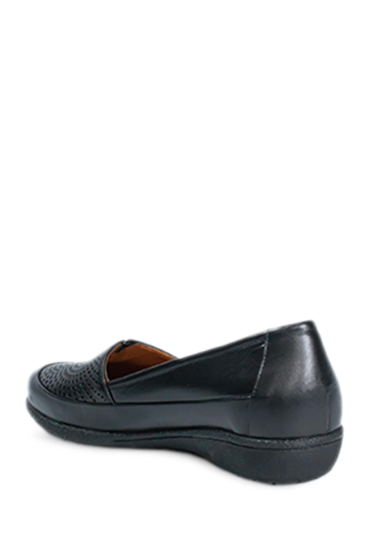 2413301Y Kadın Deri Babet - Görsel 4