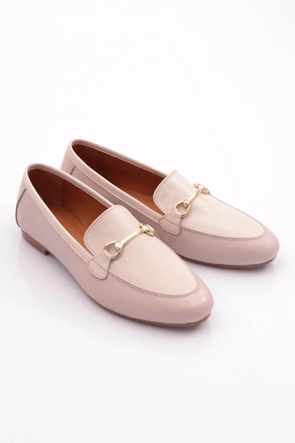 134-1 Kadin Yuvarlak Burunlu Babet - Görsel 3