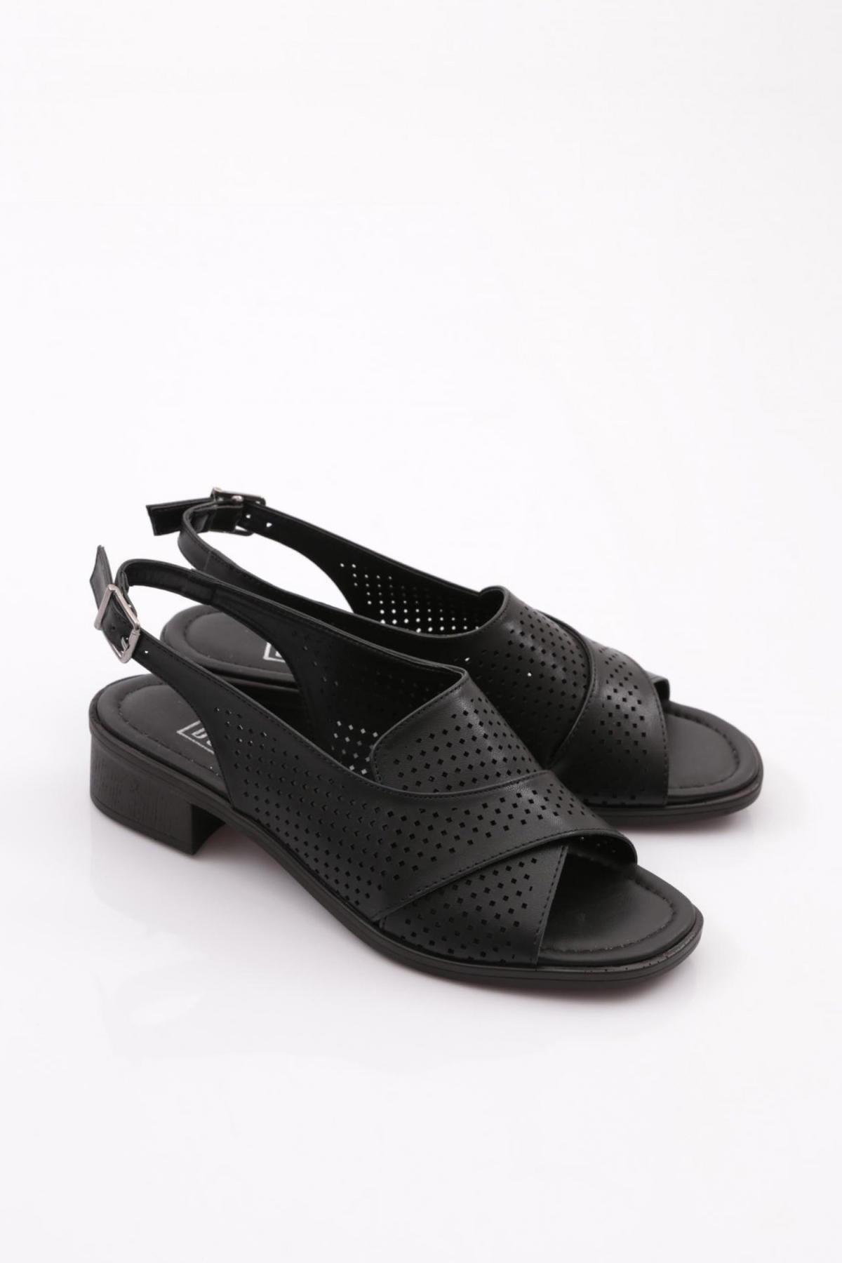 Dgn Siyah Dgn Arkadan 013 Kadin Bağlamali Sandalet