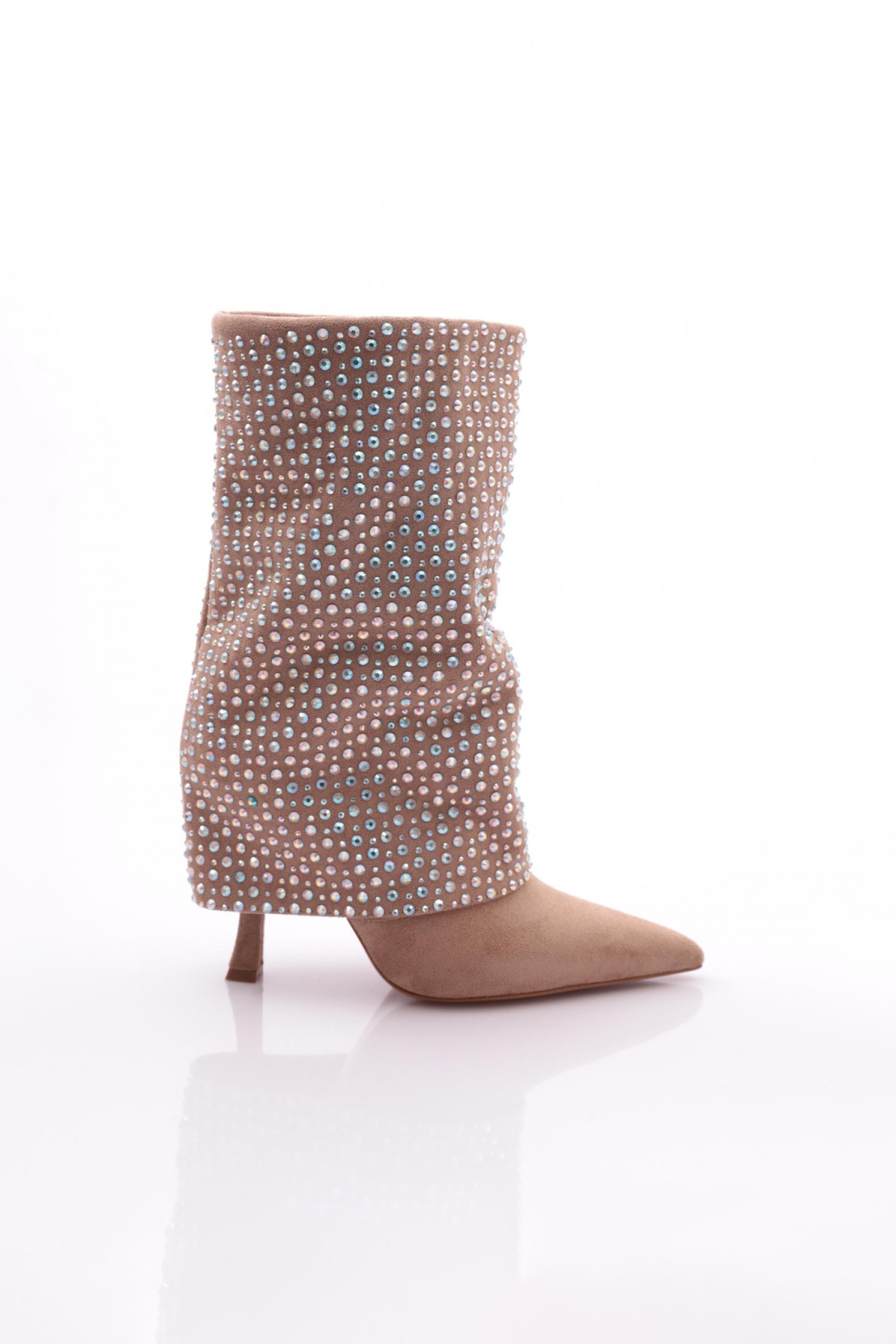 2128 Kadin Taşli Topuklu Bot - Görsel 2