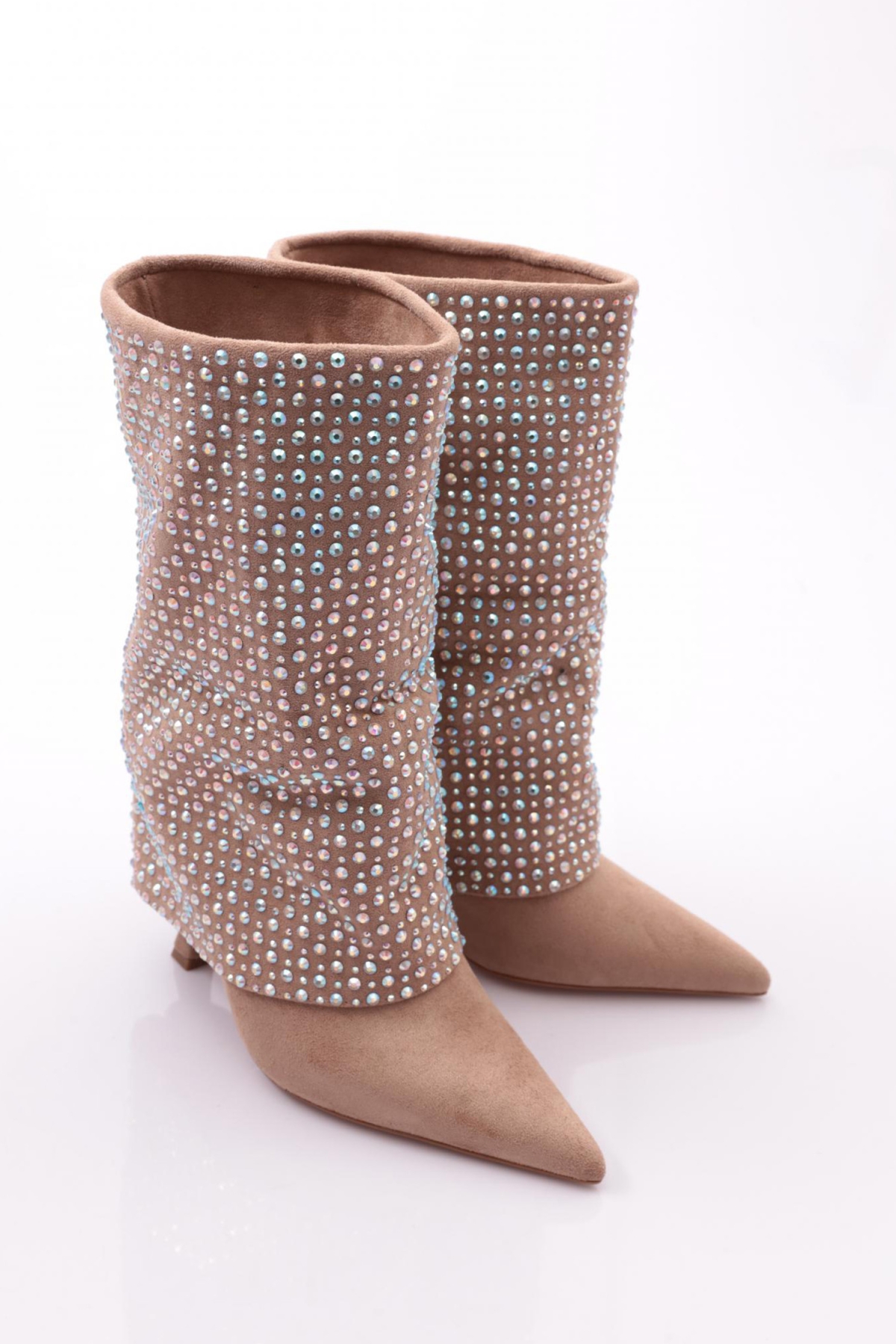 2128 Kadin Taşli Topuklu Bot - Görsel 3