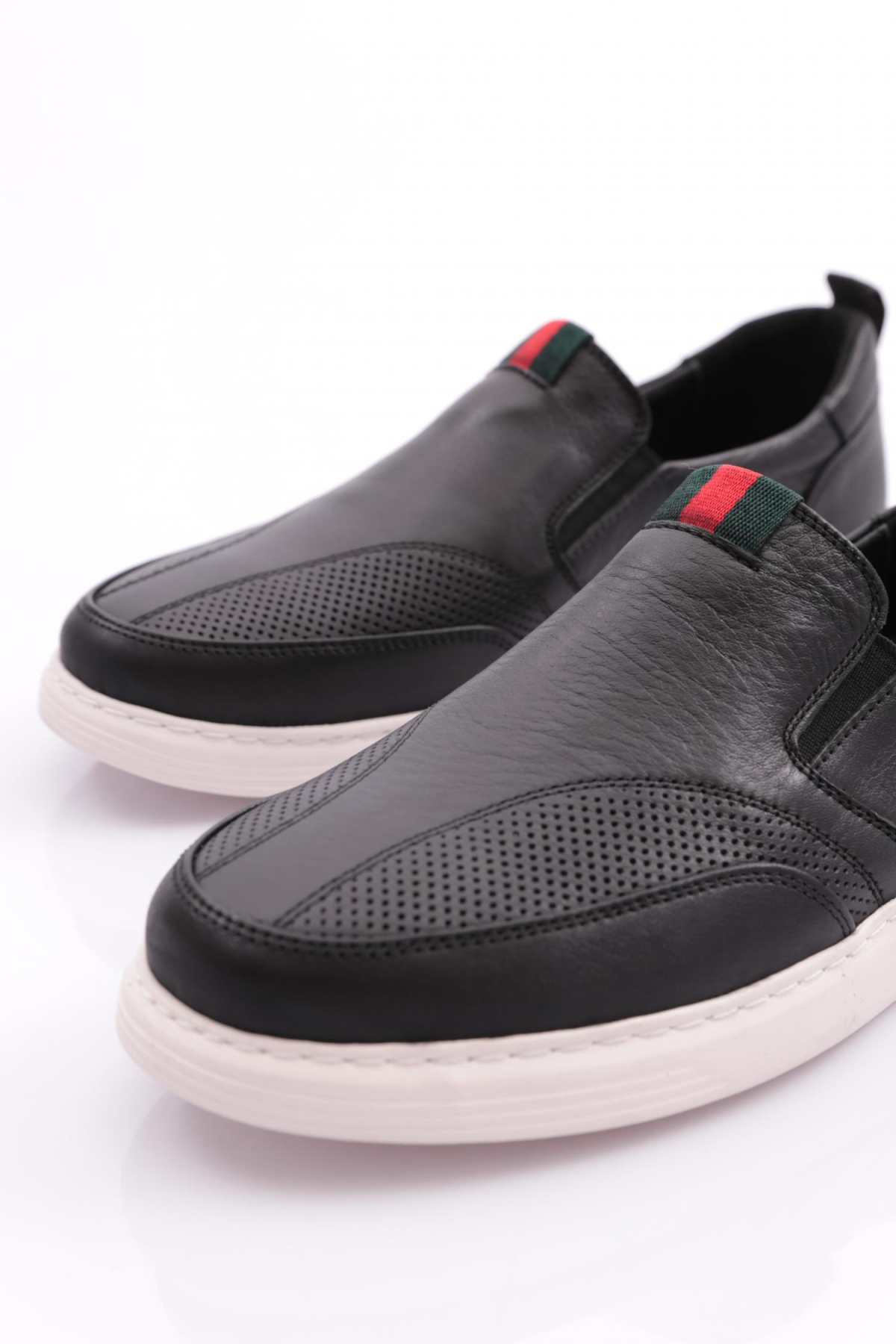 6151 Erkek Yani Lastikli Sneaker Ayakkabi - Görsel 5