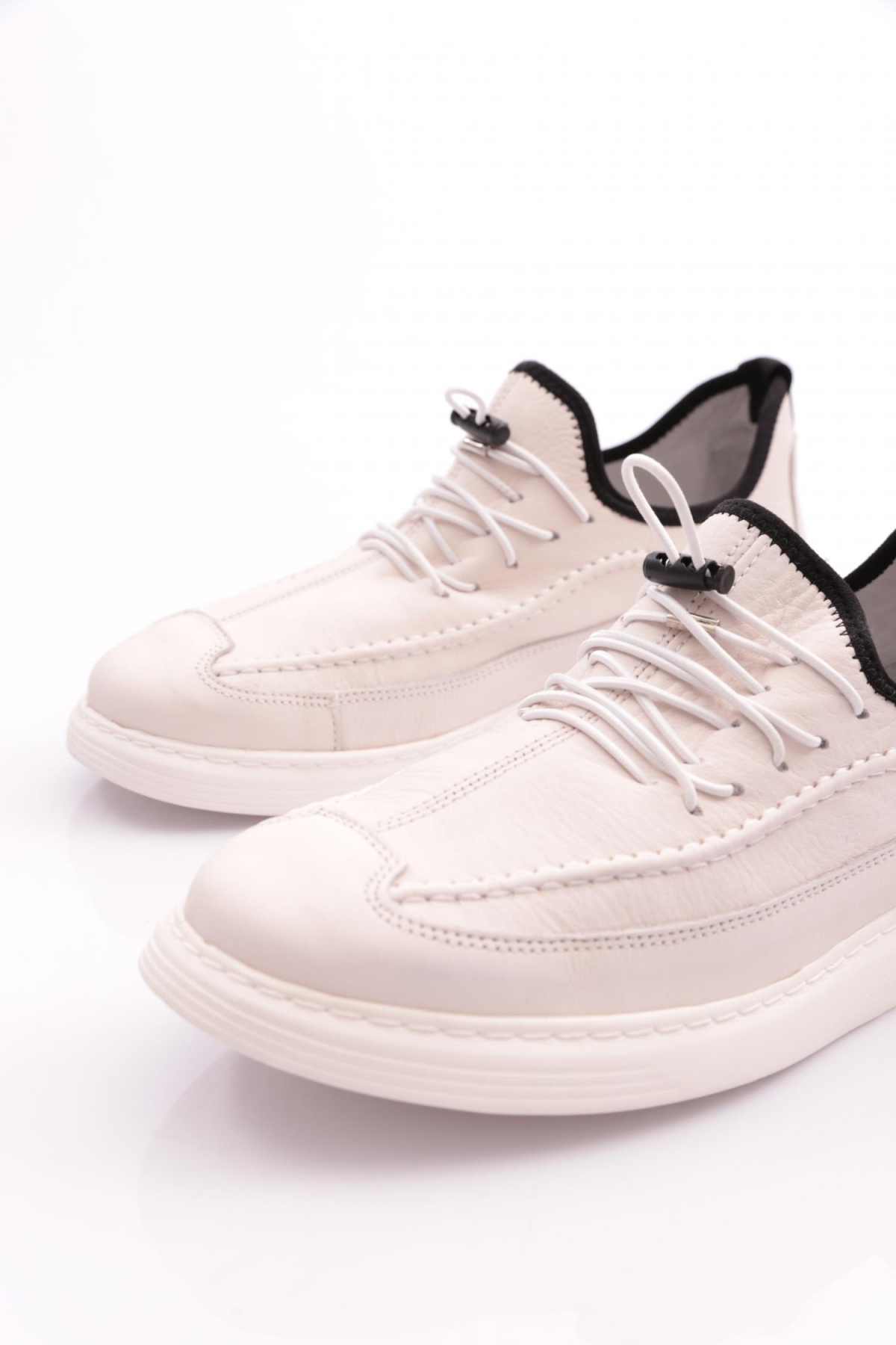 6156 Erkek Lastik Bağcikli Sneaker Ayakkabi - Görsel 5