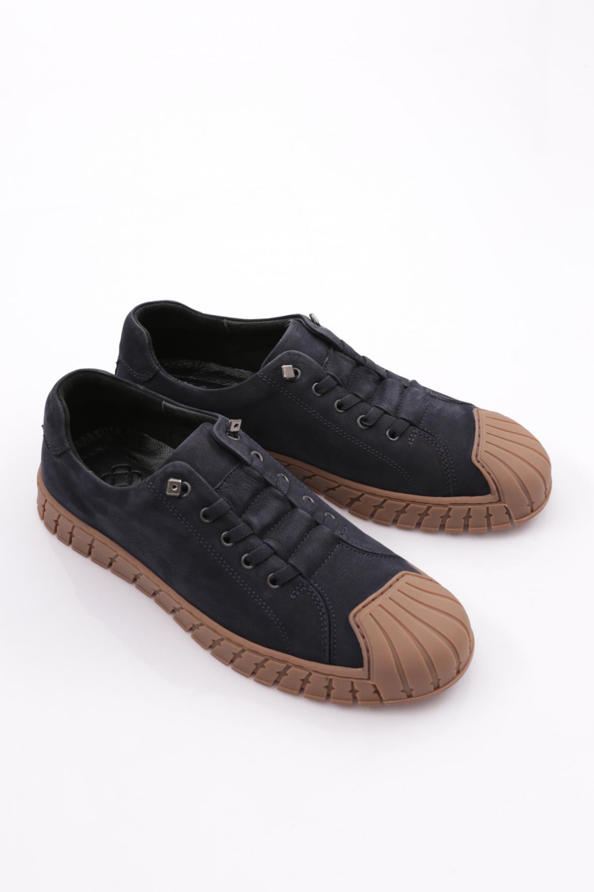 9870 Erkek Kapali Bağcikli Sneaker Ayakkabi - Görsel 3