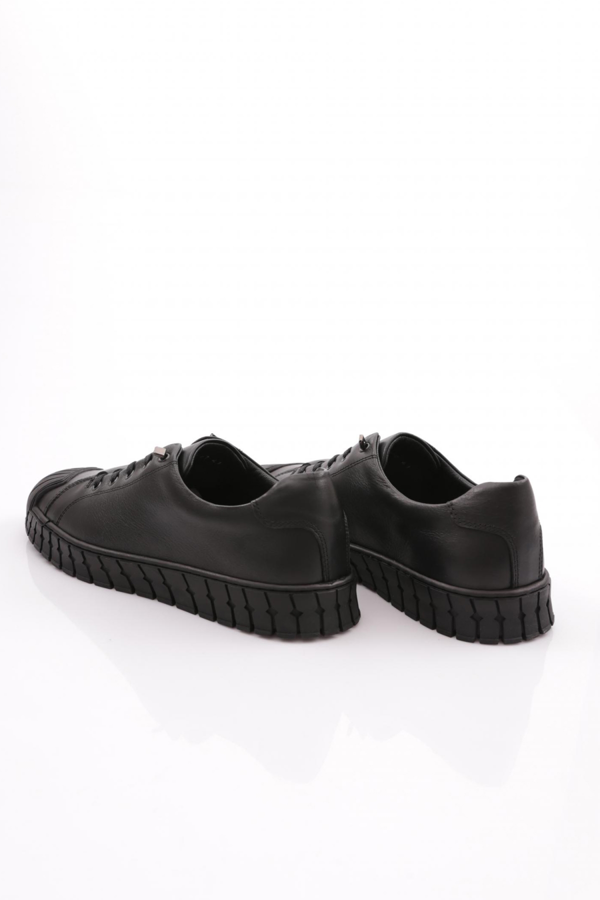 9870 Erkek Kapali Bağcikli Sneaker Ayakkabi - Görsel 4