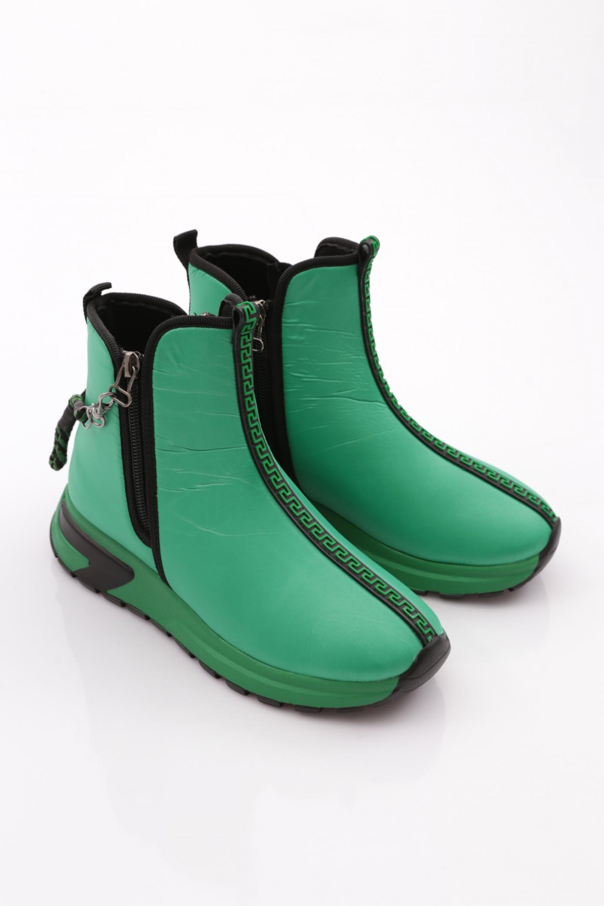 685-22K Kadin Kalin Taban Fermuar Detayli Bot - Görsel 3