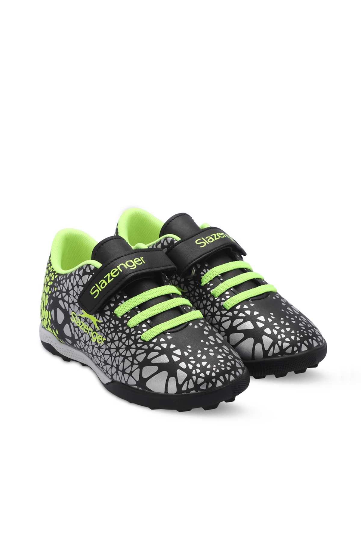 CRYSTAL Unisex Çocuk Futbol Ayakkabı Siyah / Yeşil - Görsel 3