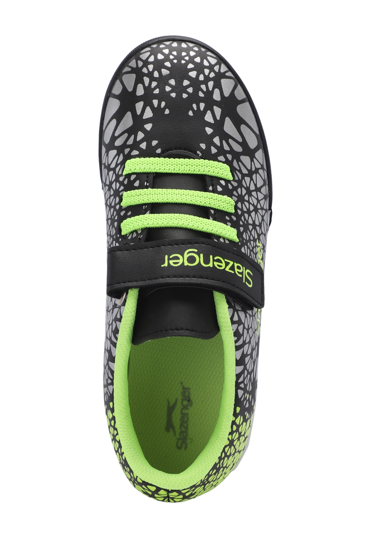 CRYSTAL Unisex Çocuk Futbol Ayakkabı Siyah / Yeşil - Görsel 6