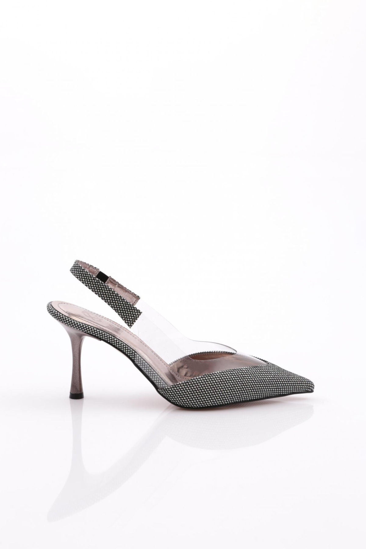 7008 Kadin Arkadan Bağlama Topuklu Ayakkabi - Görsel 2