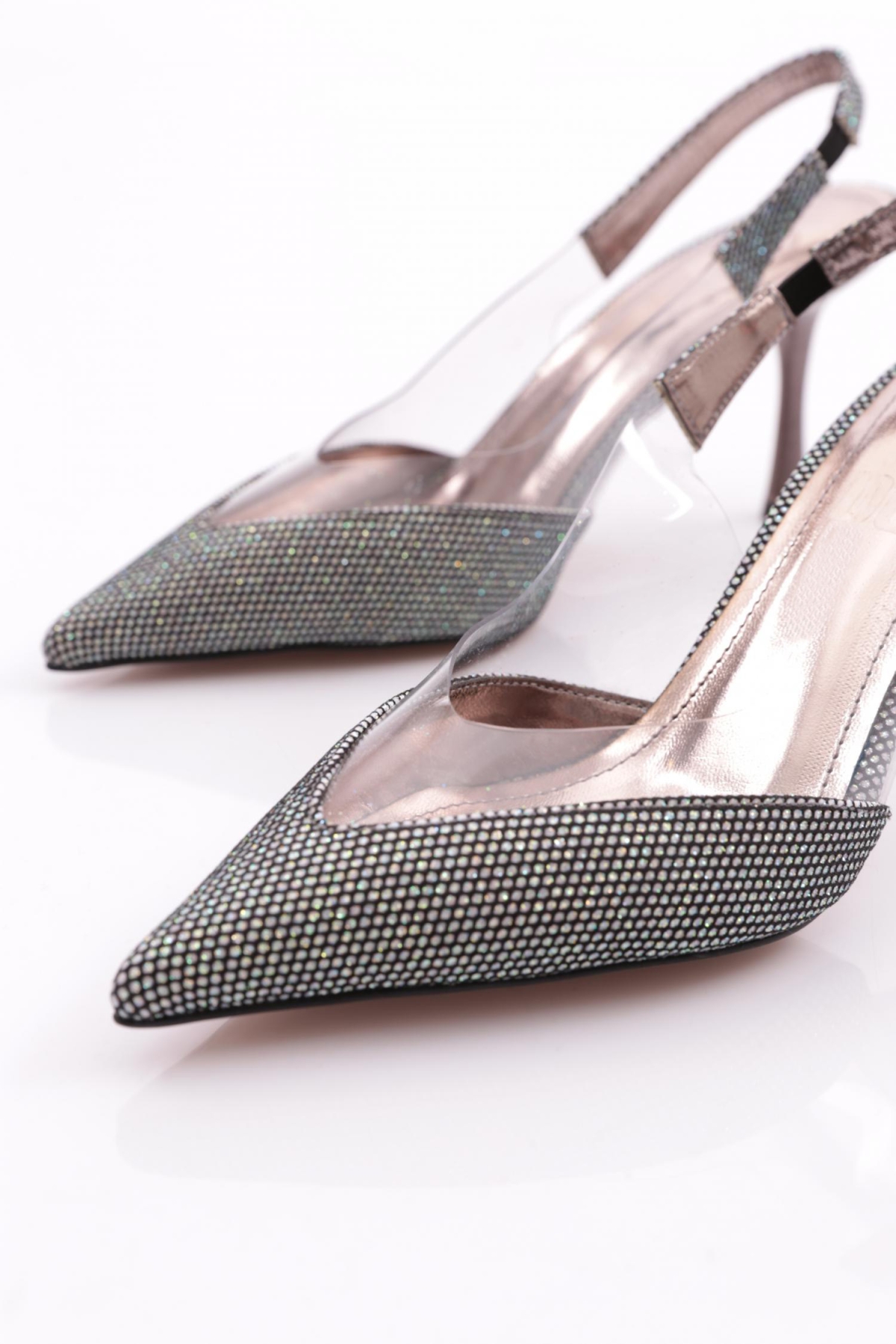 7008 Kadin Arkadan Bağlama Topuklu Ayakkabi - Görsel 5