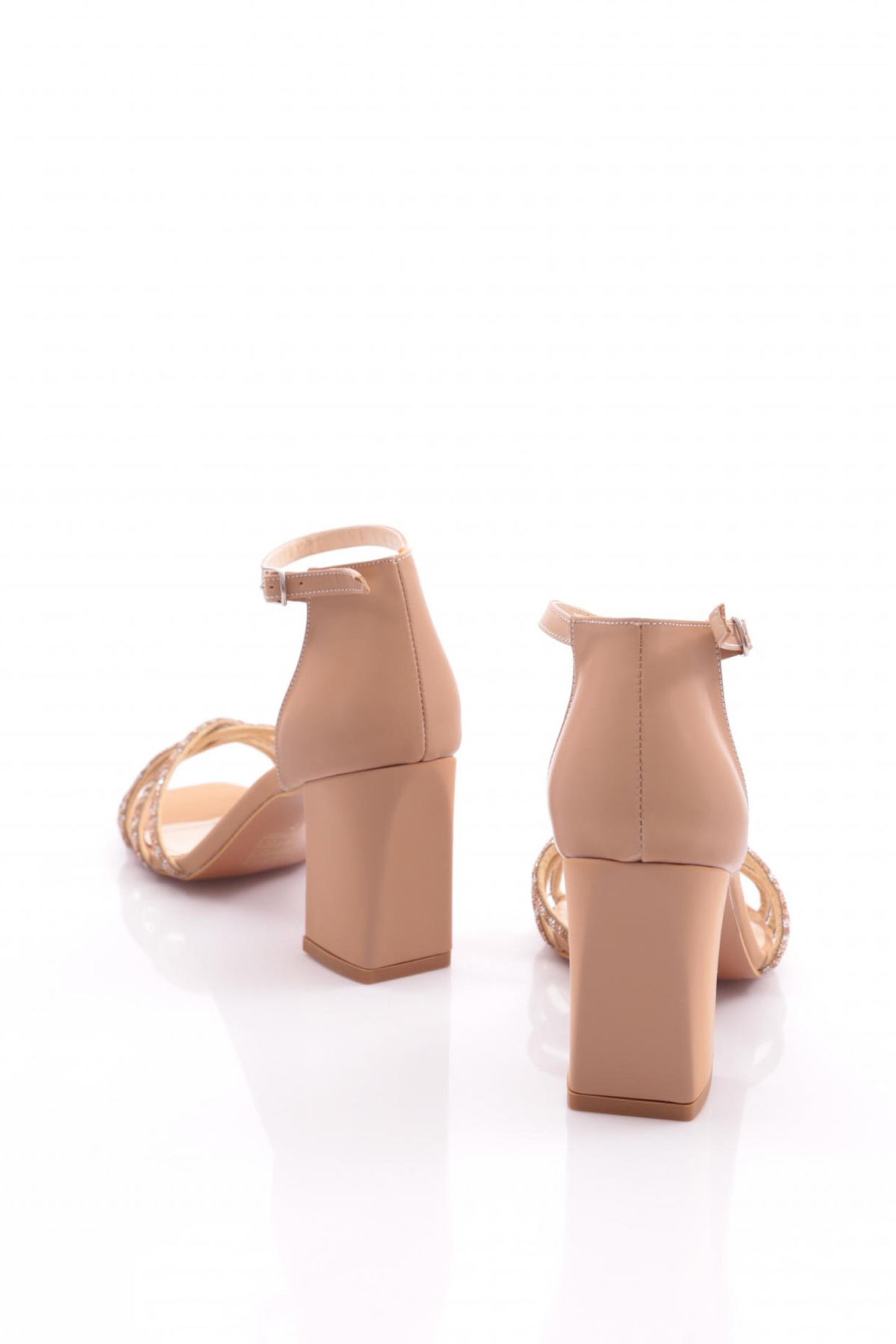 Pm08-K37 Kadin Taş İşlemeli Topuklu Ayakkabi - Görsel 4