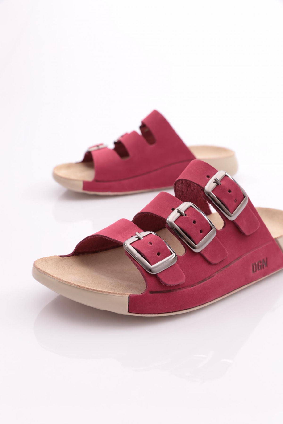 P29 Kadin Tokali Üç Bantli Terlik - Görsel 5