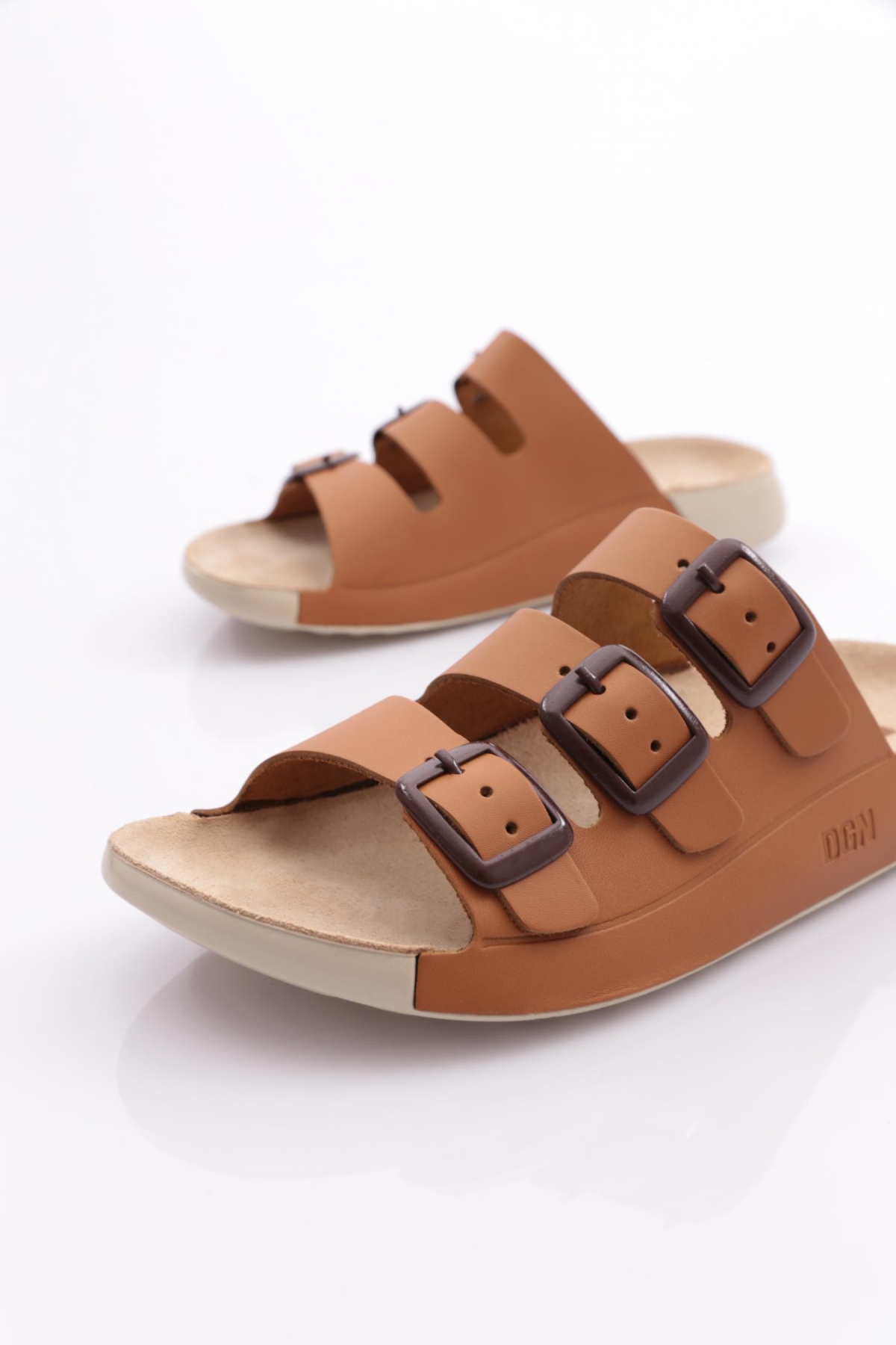 P29 Kadin Tokali Üç Bantli Terlik - Görsel 5