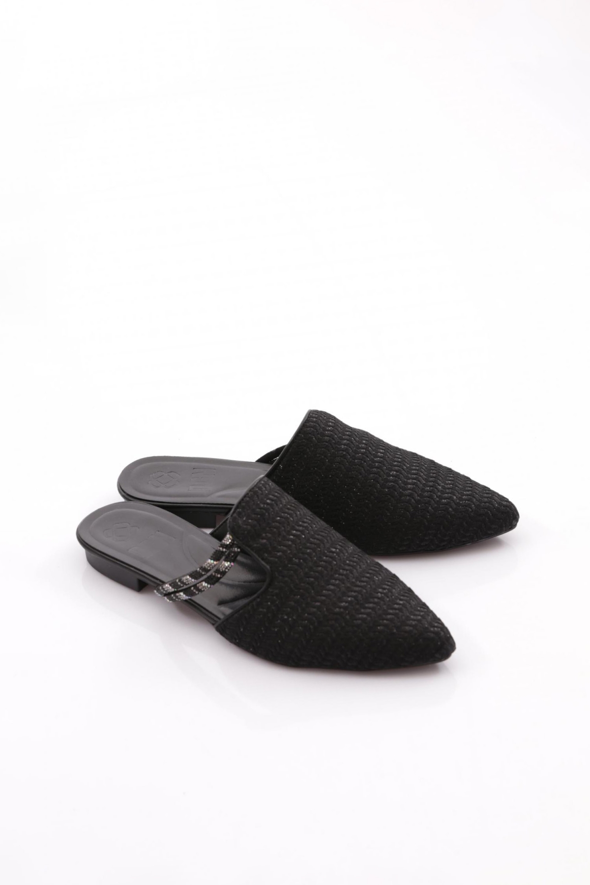 Pm386-K573 Kadin Taş Süslemeli Terlik - Görsel 3