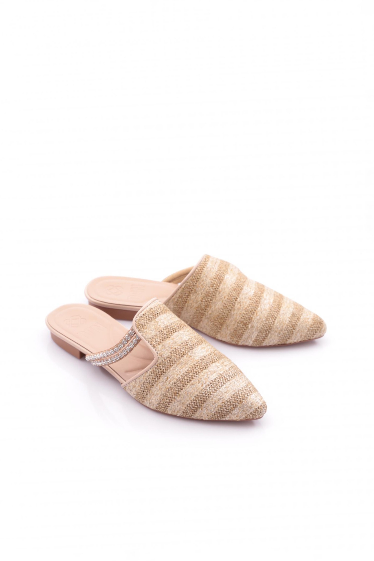 Pm386-K566 Kadin Taş Süslemeli Terlik - Görsel 3