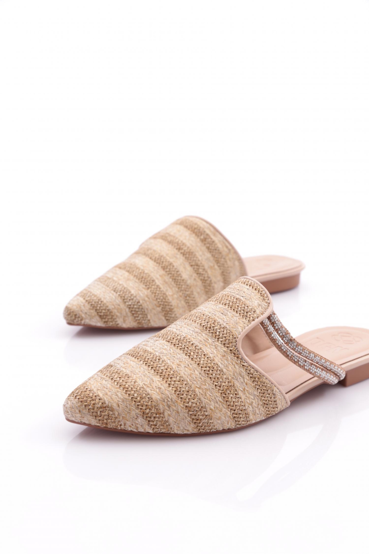 Pm386-K566 Kadin Taş Süslemeli Terlik - Görsel 5