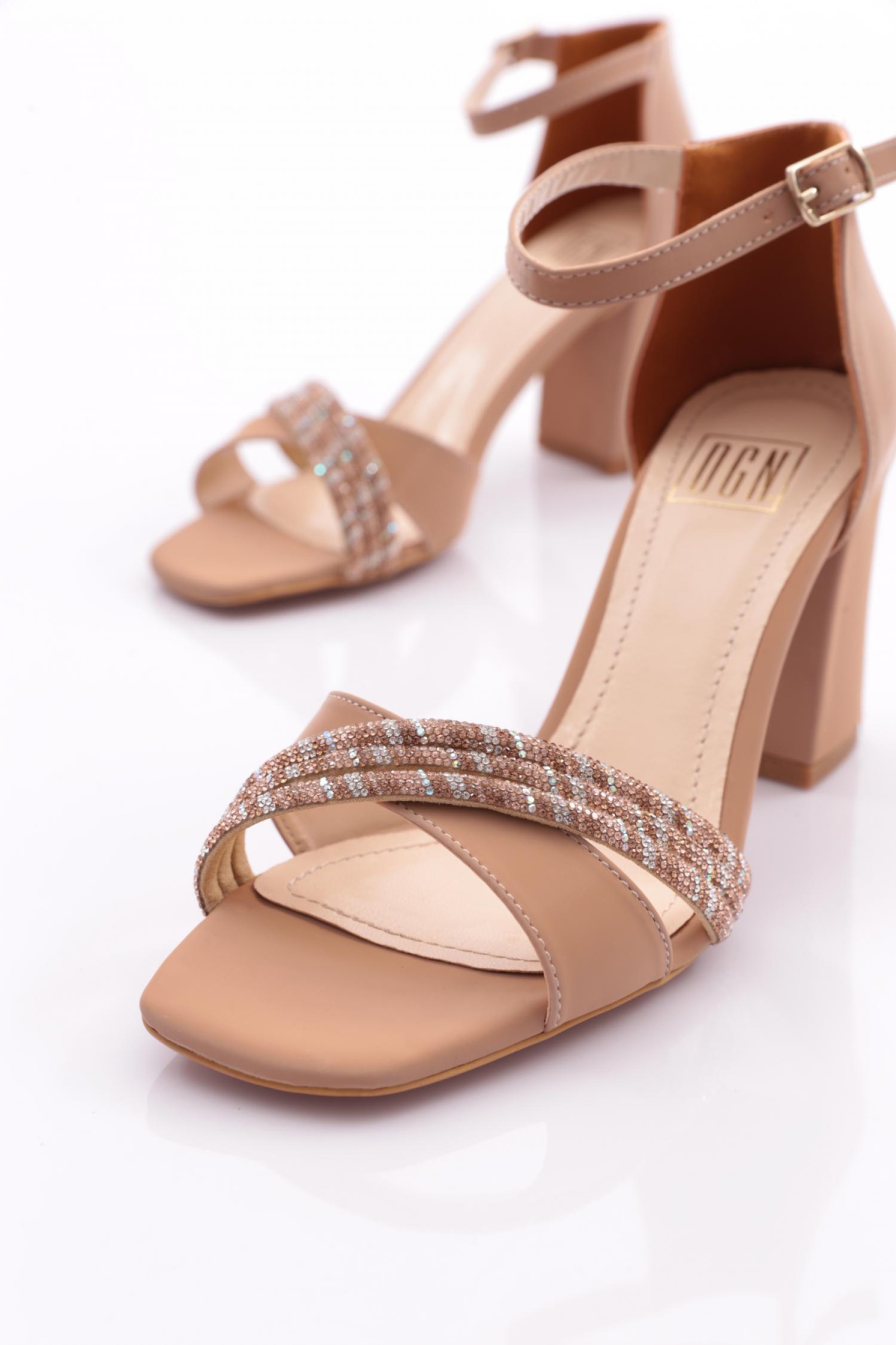 Pm08-K32 Kadin Topuğu Kapali Topuklu Ayakkabi - Görsel 5