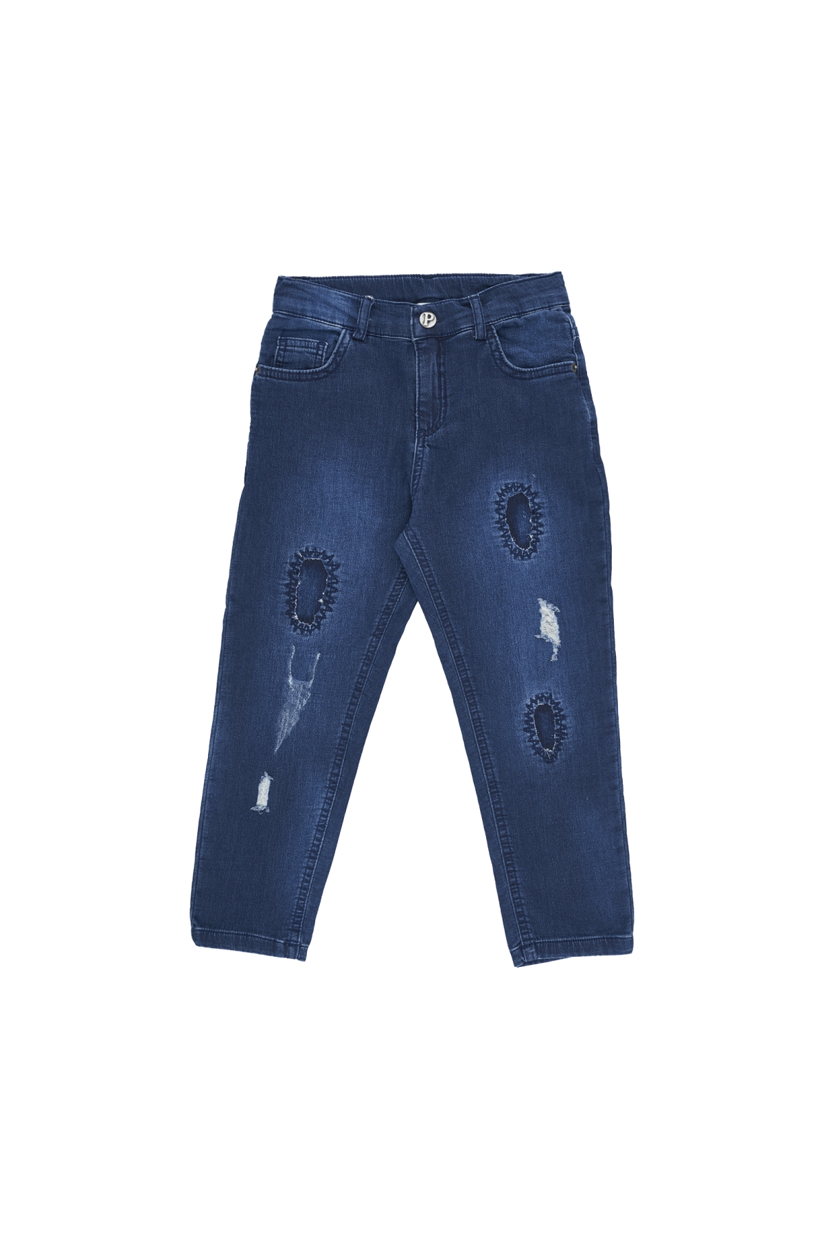 Erkek Çocuk  Yıkamalı Denim Pantolon