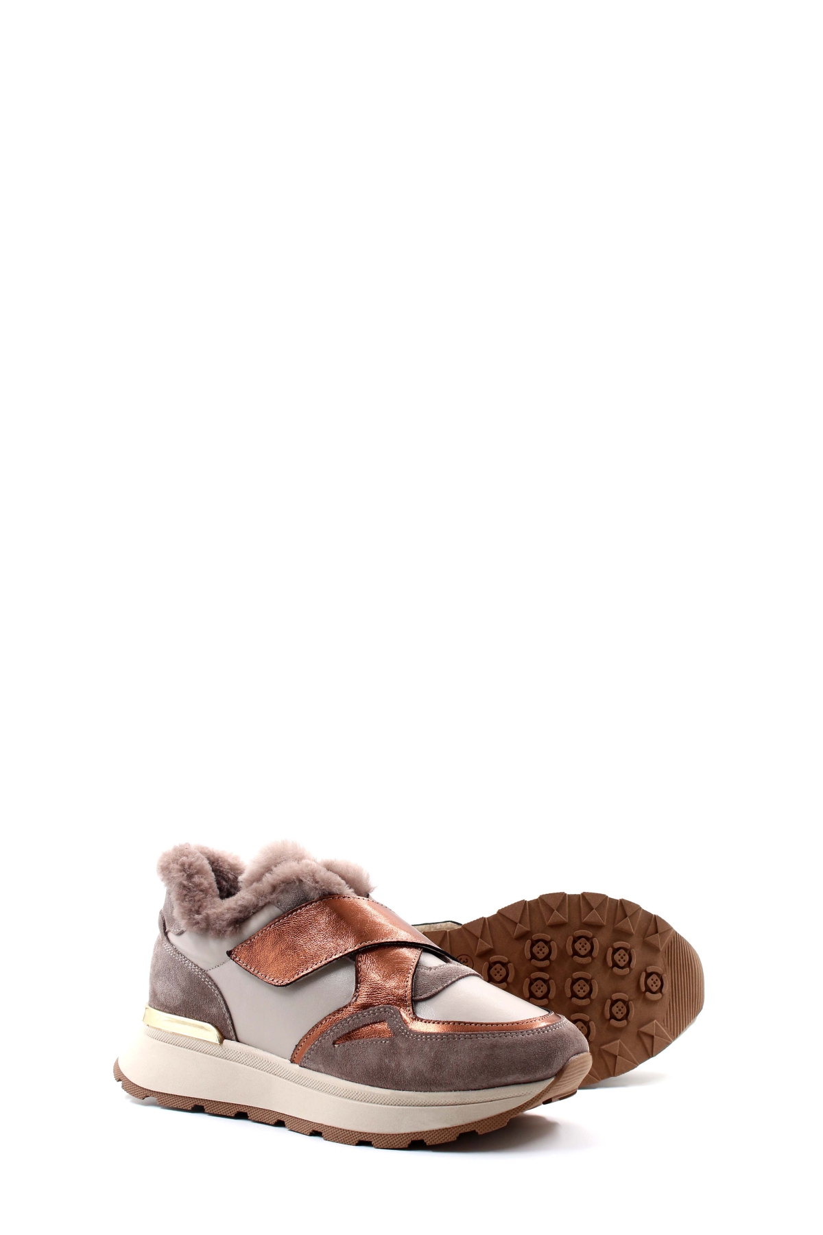 Hakiki Deri Kürklü Kadın Casual Ayakkabı 757KZA24056 - Görsel 4