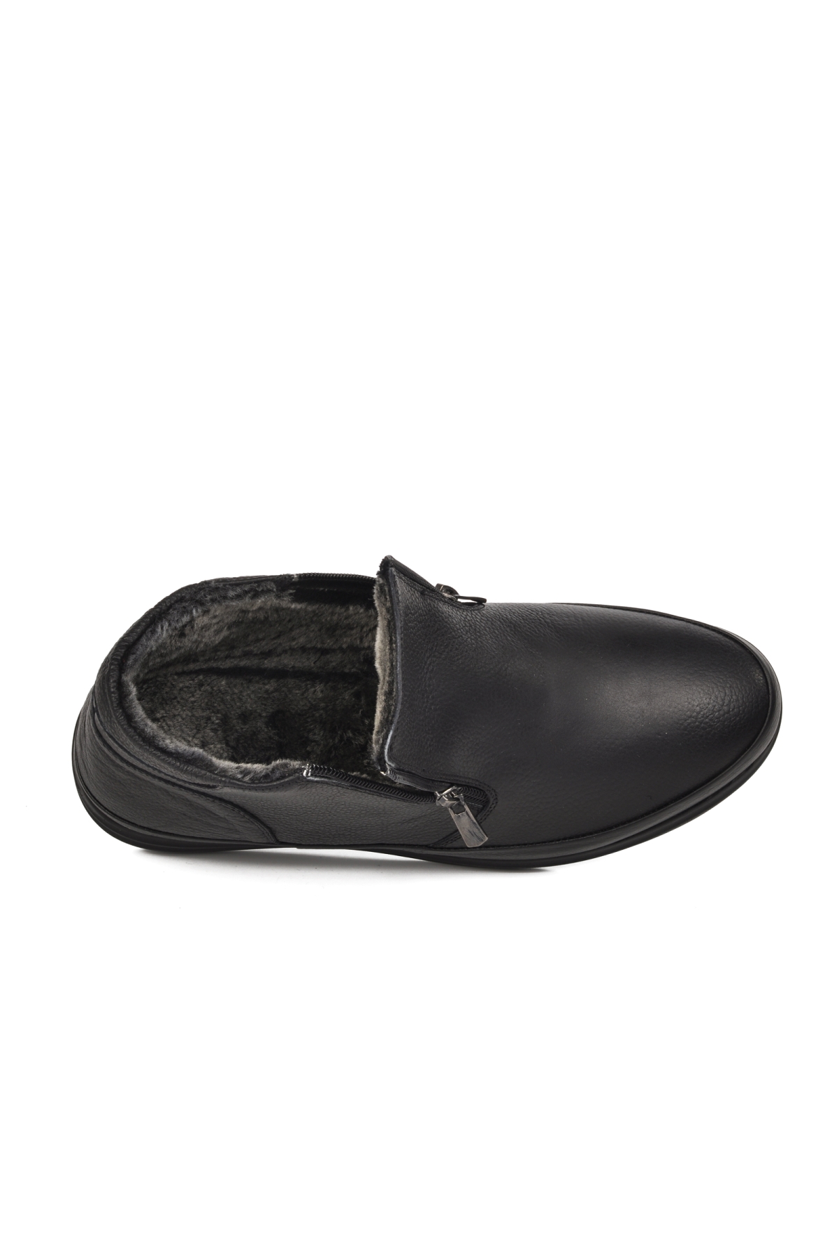 720 Siyah Hakiki Deri Erkek Bot - Görsel 5