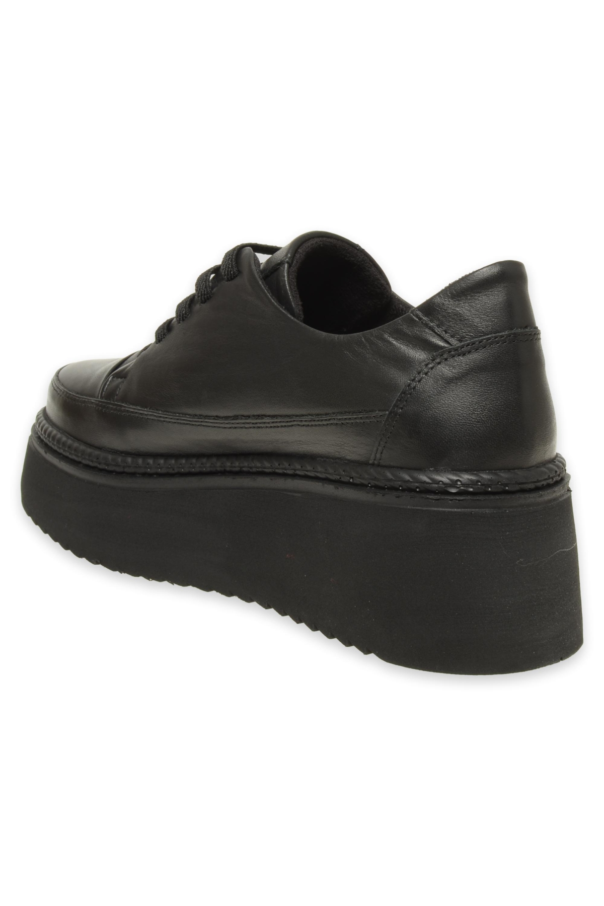 D24Ka-3515Z Günlük Siyah Kadın Ayakkabı - Görsel 5