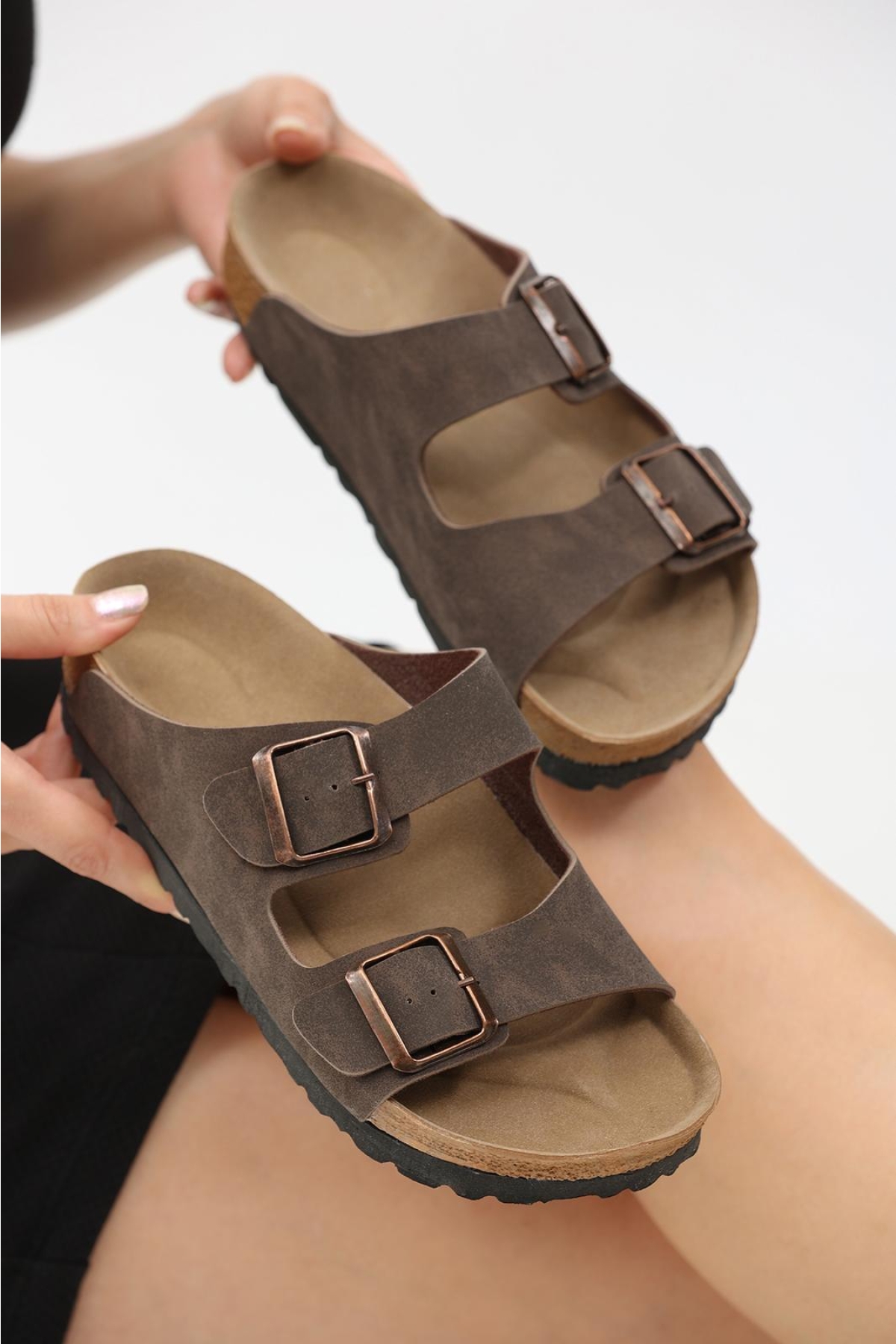 Yeni Sezon Kaliteli Ortopedik Terlik Çift Tokalı - Görsel 3