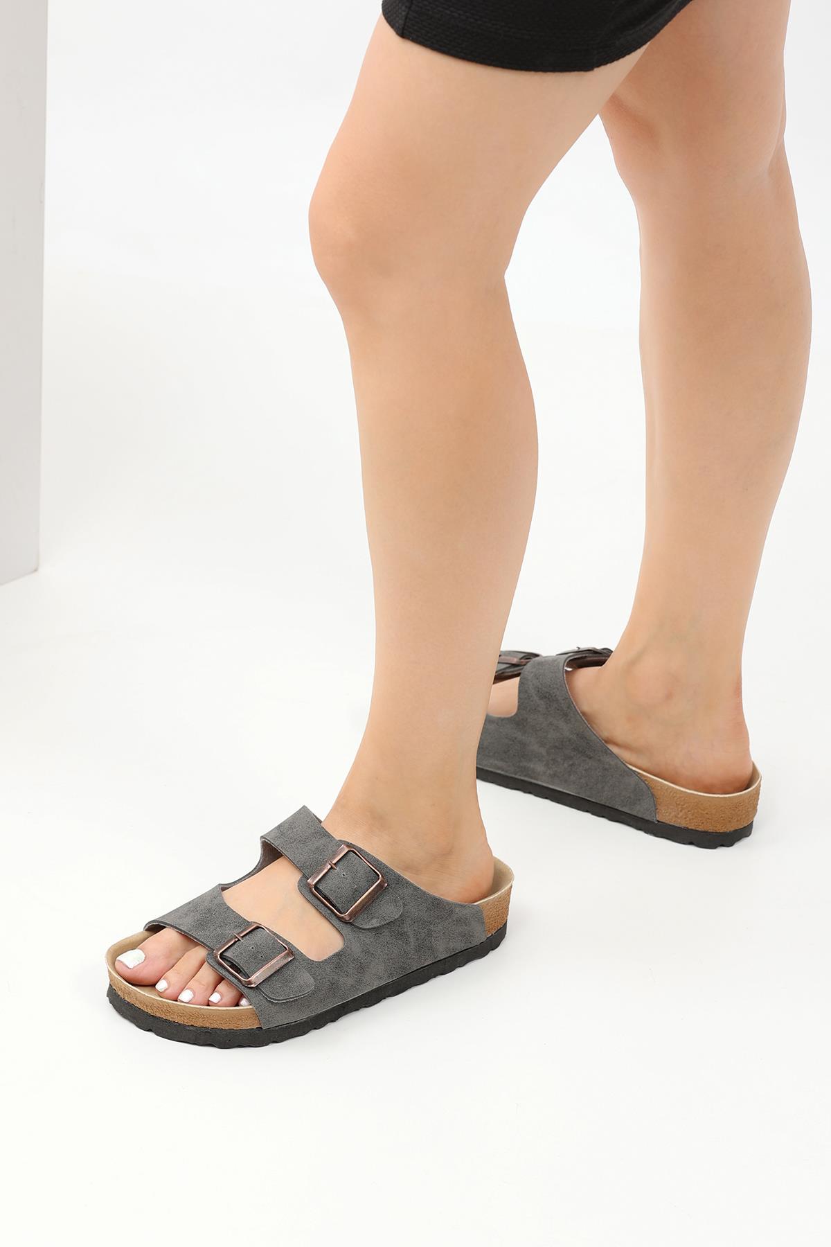 Yeni Sezon Kaliteli Ortopedik Terlik Çift Tokalı - Görsel 5