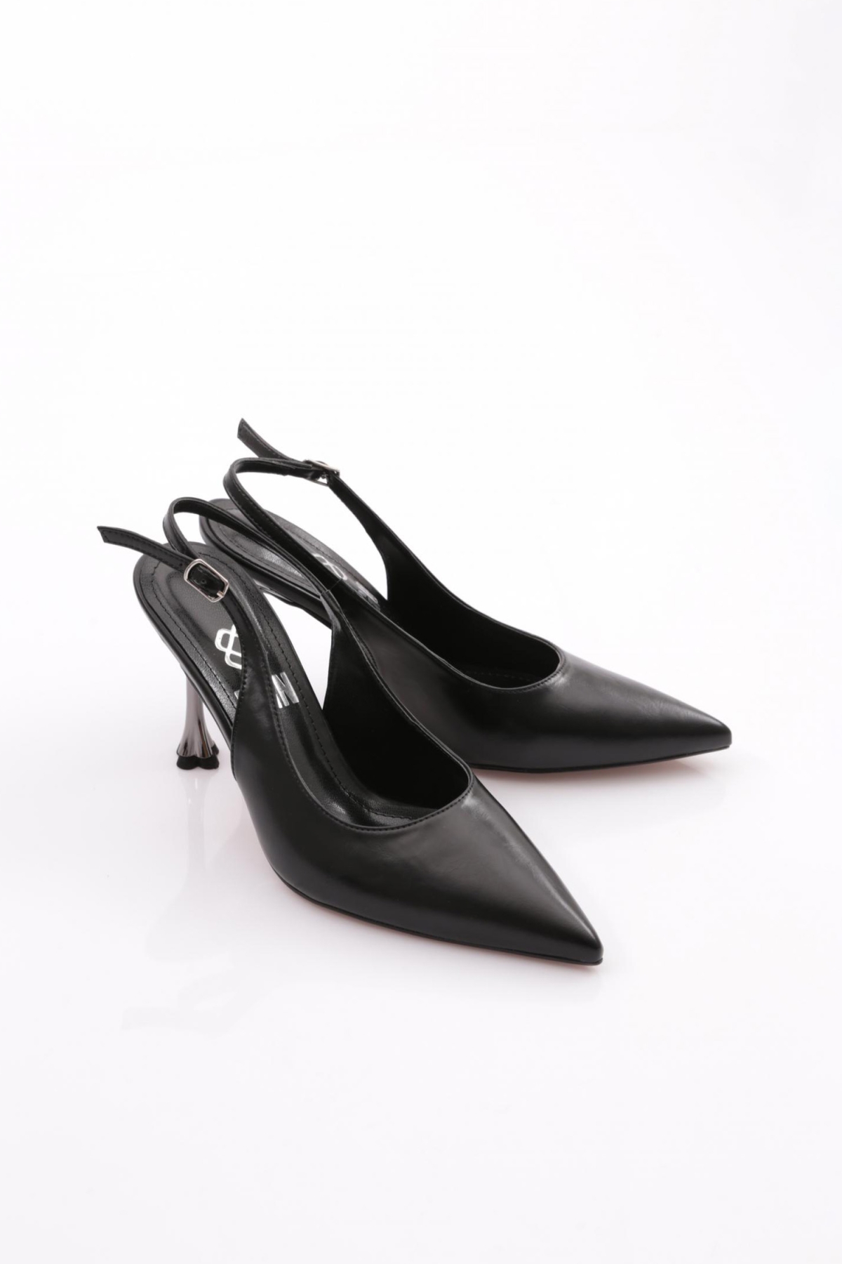 6737 Kadin Arkasi Açik Topuklu Abiye Ayakkabi - Görsel 3