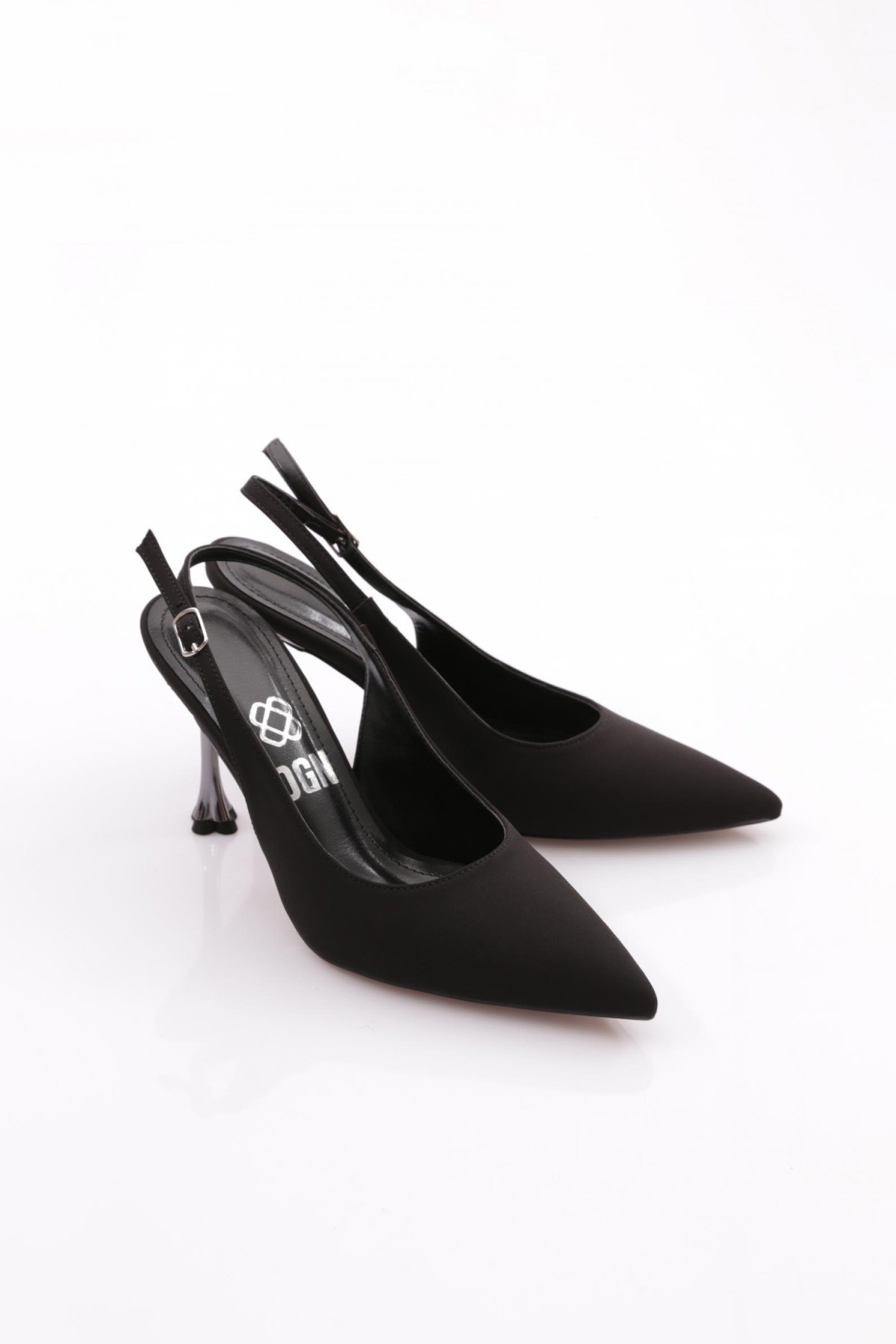 6737 Kadin Arkasi Açik Topuklu Abiye Ayakkabi - Görsel 3