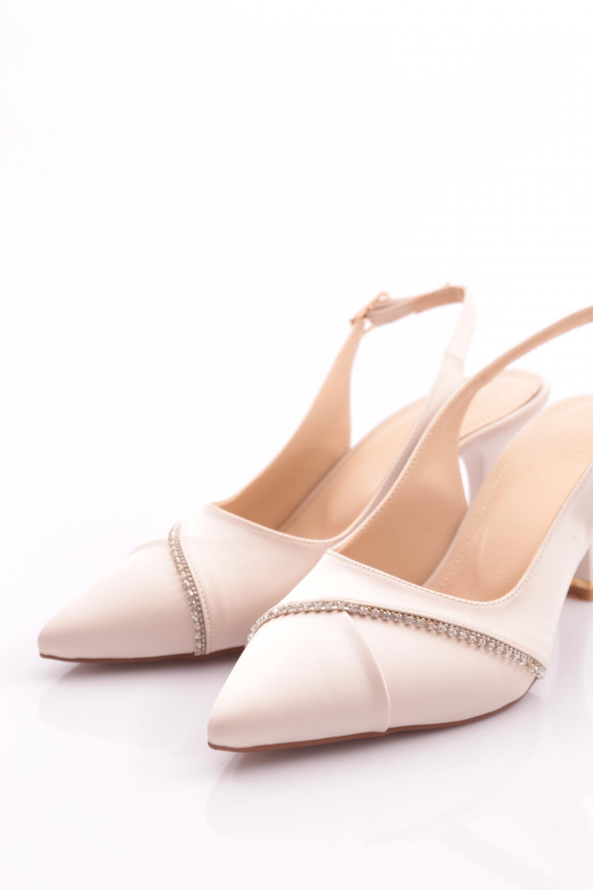 24203 Kadin Topuklu Abiye Ayakkabi - Görsel 5