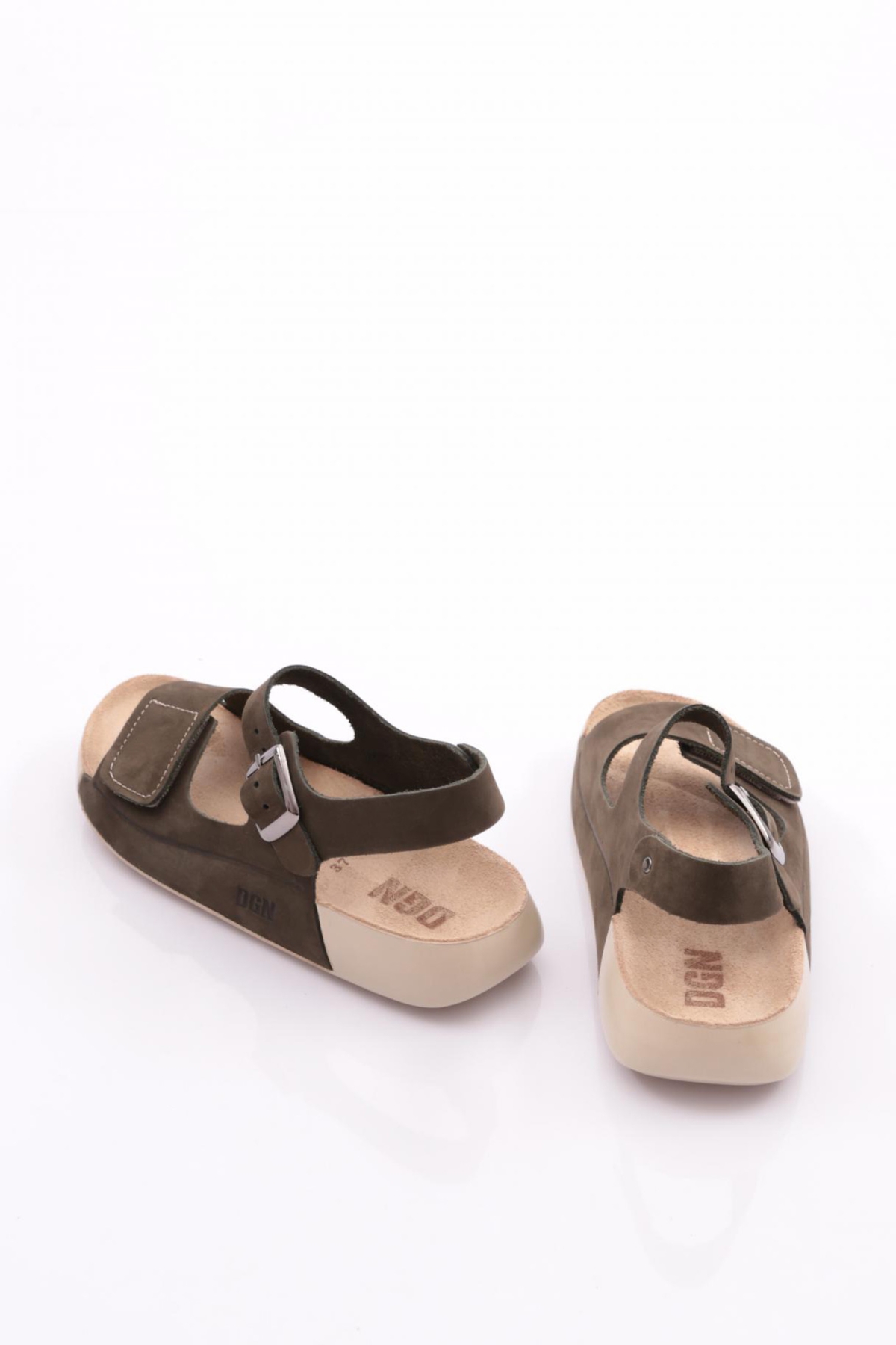 P28 Kadin Çift Bantli Sandalet - Görsel 4