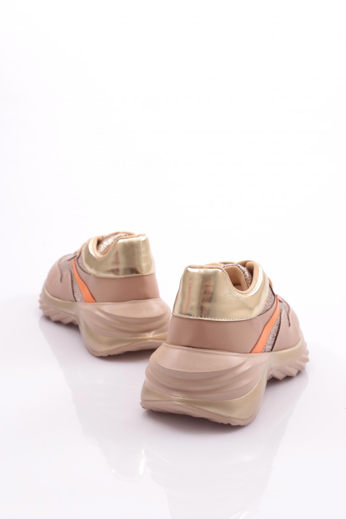 Dgn Dgn Bej 740 Kadin Bağcikli Sneaker Ayakkabi | Flo Bej - 4. görsel