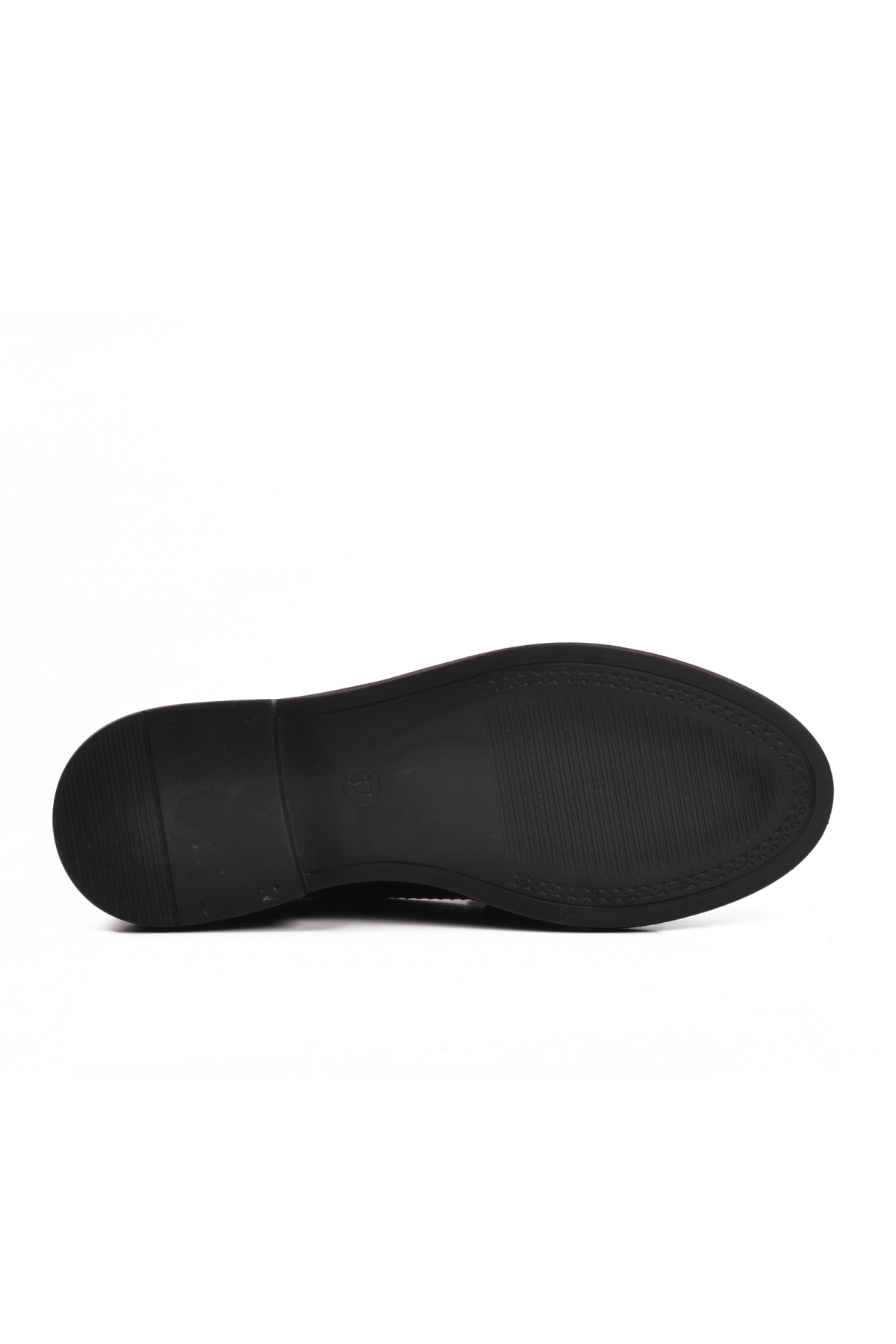 261161 Siyah Rugan Kadın Günlük Taşlı Ayakkabı - Görsel 6