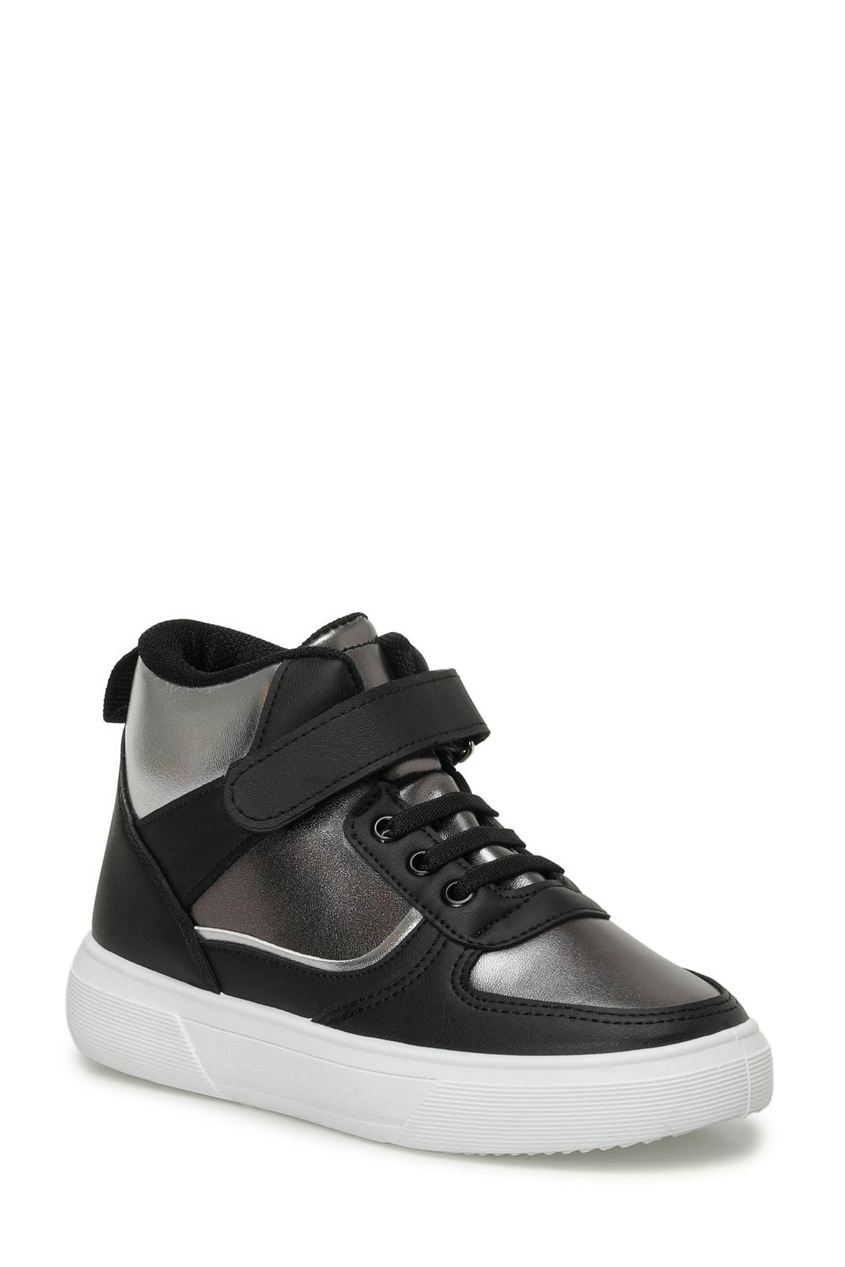 HUSTO.F4PR Siyah Kız Çocuk High Sneaker - Görsel 3