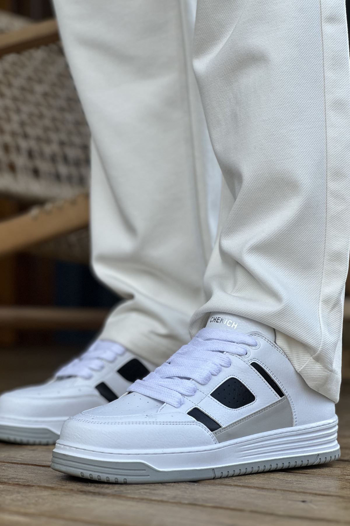 CH2410 CBT Avax Erkek Spor Ayakkabı BEYAZ/SIYAH - Görsel 2