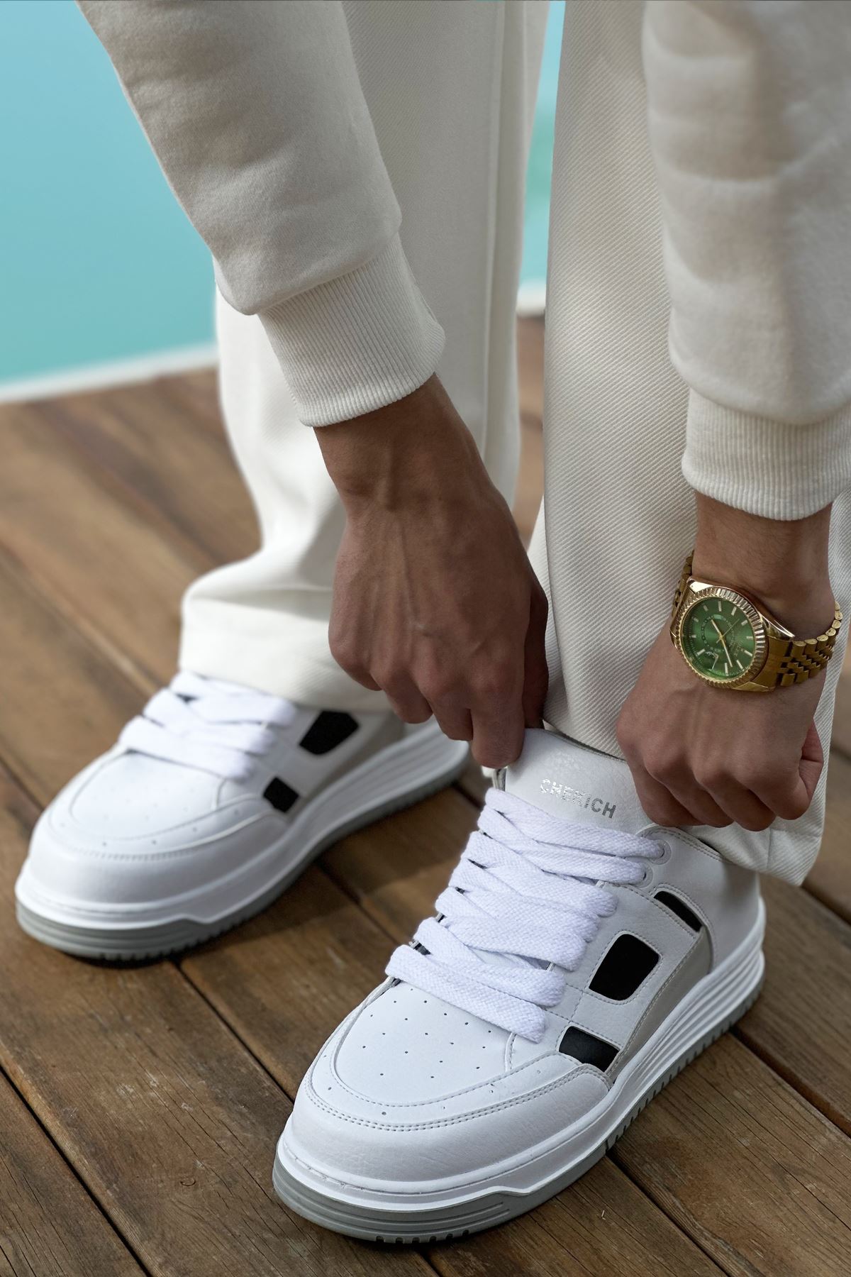 CH2410 CBT Avax Erkek Spor Ayakkabı BEYAZ/SIYAH - Görsel 4