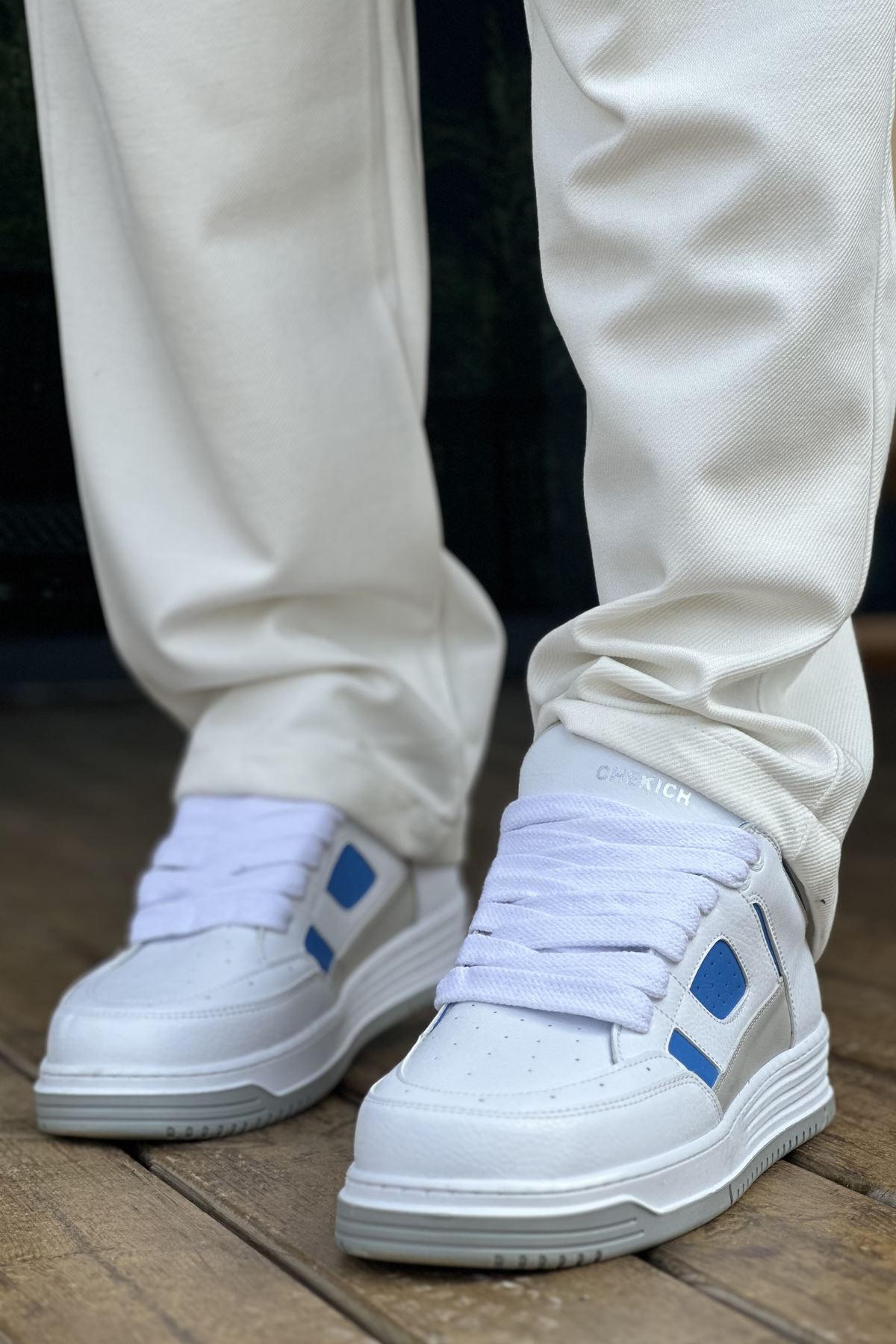 CH2410 CBT Avax Erkek Spor Ayakkabı BEYAZ/MAVI - Görsel 3