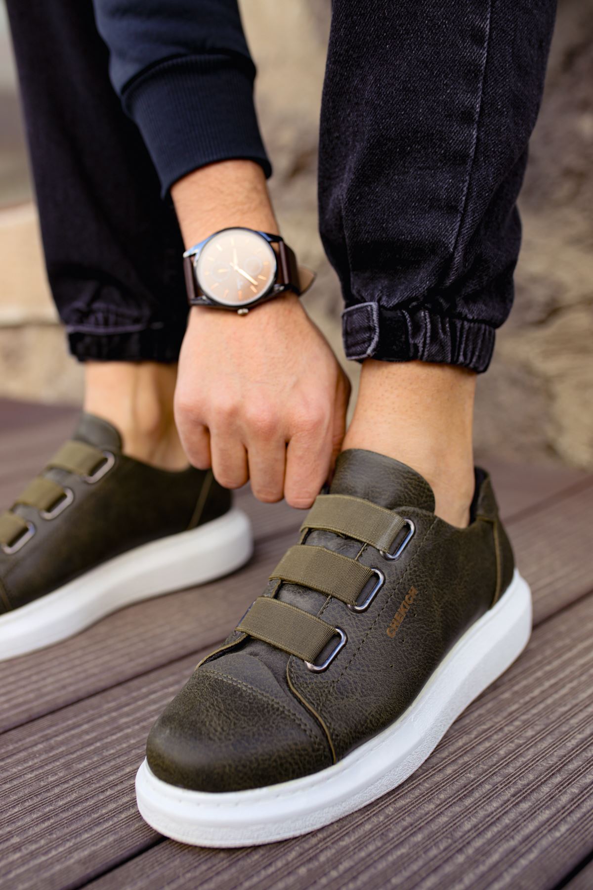 CH253 CBT Mirror Non Erkek Ayakkabı HAKI - Görsel 2