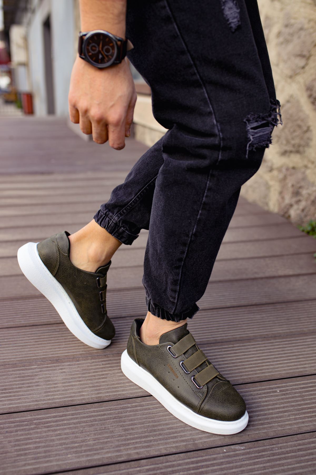 CH253 CBT Mirror Non Erkek Ayakkabı HAKI - Görsel 3